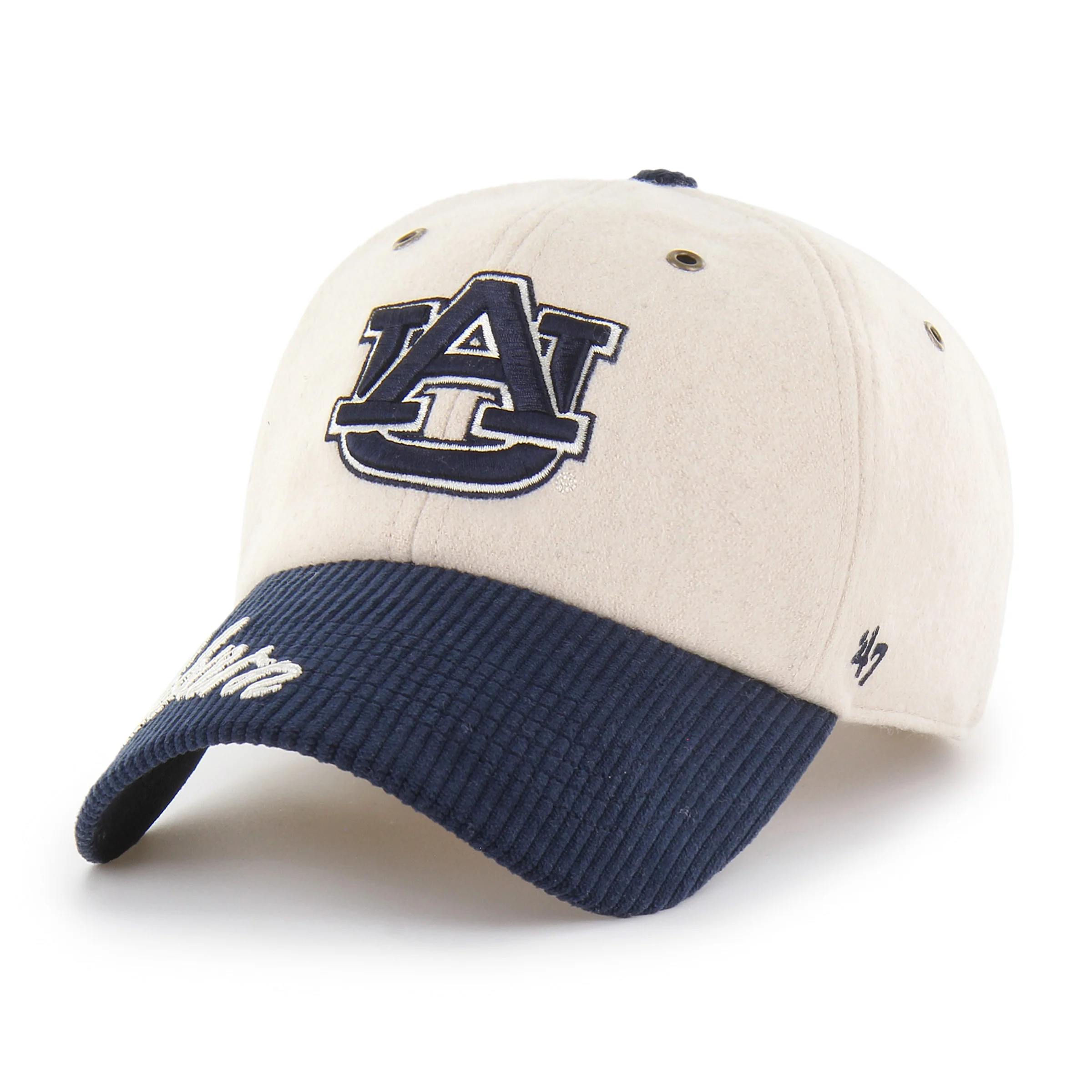 Auburn Tigers Corduroy Visor '47 Clean Up Hat - Image 2