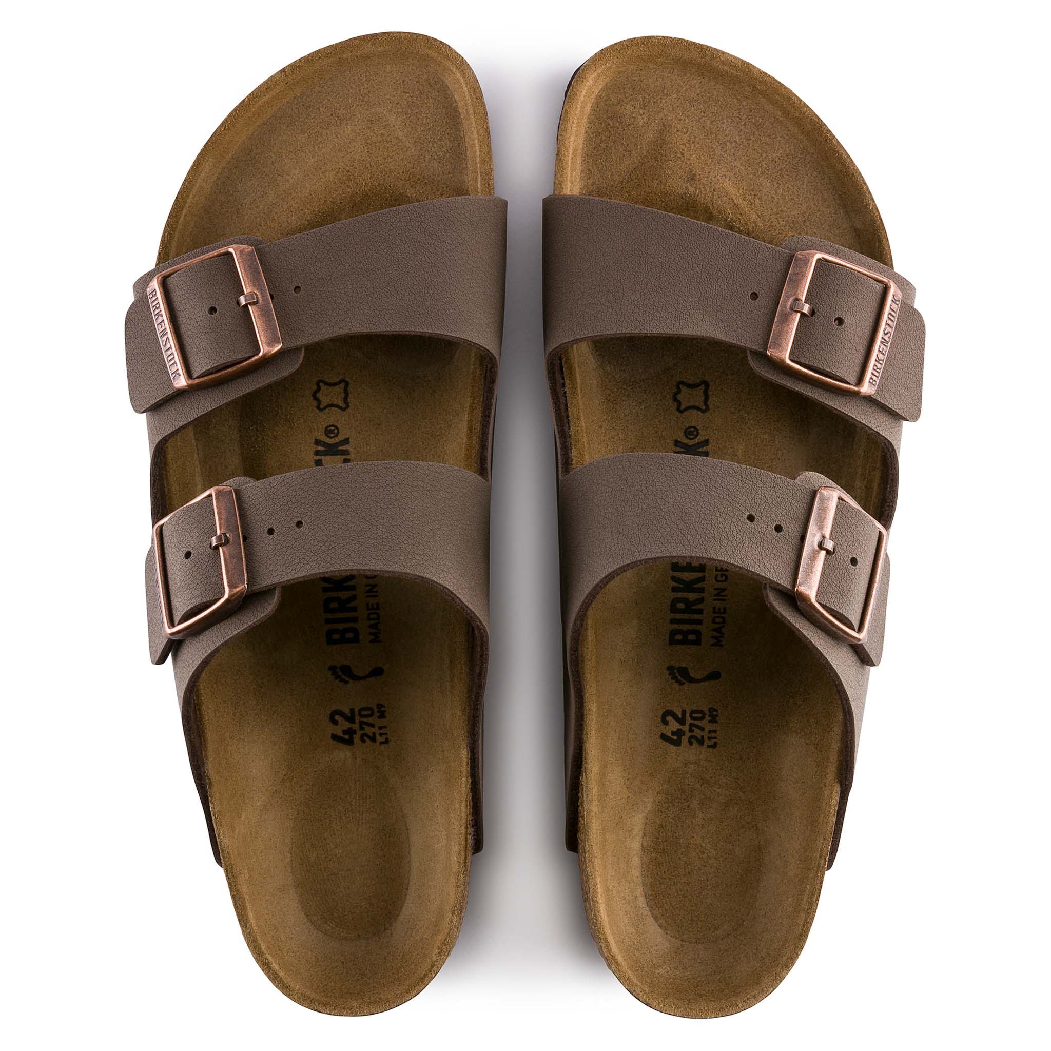 Women's Arizona Birkibuc Sandals in Mocha - Image 3