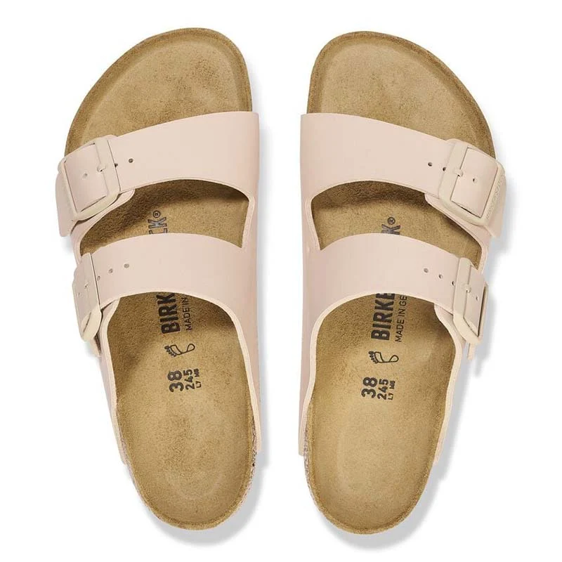 Women's Arizona Birko-Flor Sandals in New Beige - Image 2