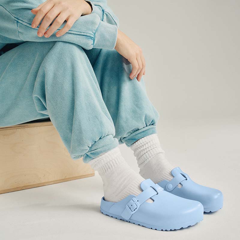 Women's Boston EVA Clogs in Dusty Blue - Image 3