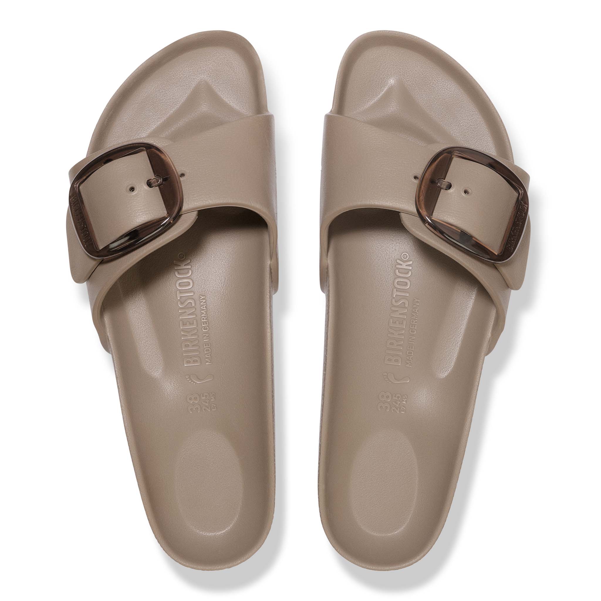 Women's Madrid Big Buckle EVA Sandals in Gray Taupe - Image 2