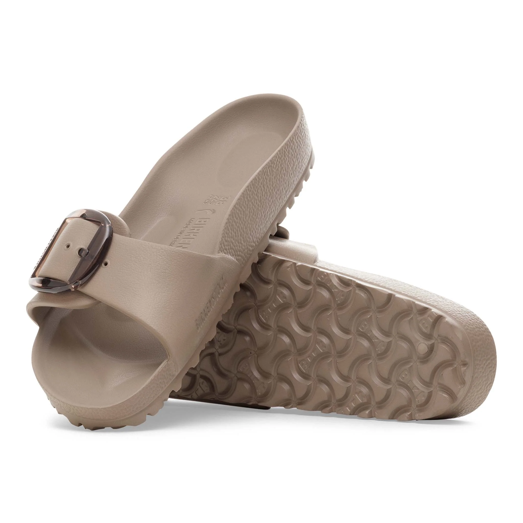 Women's Madrid Big Buckle EVA Sandals in Gray Taupe - Image 3