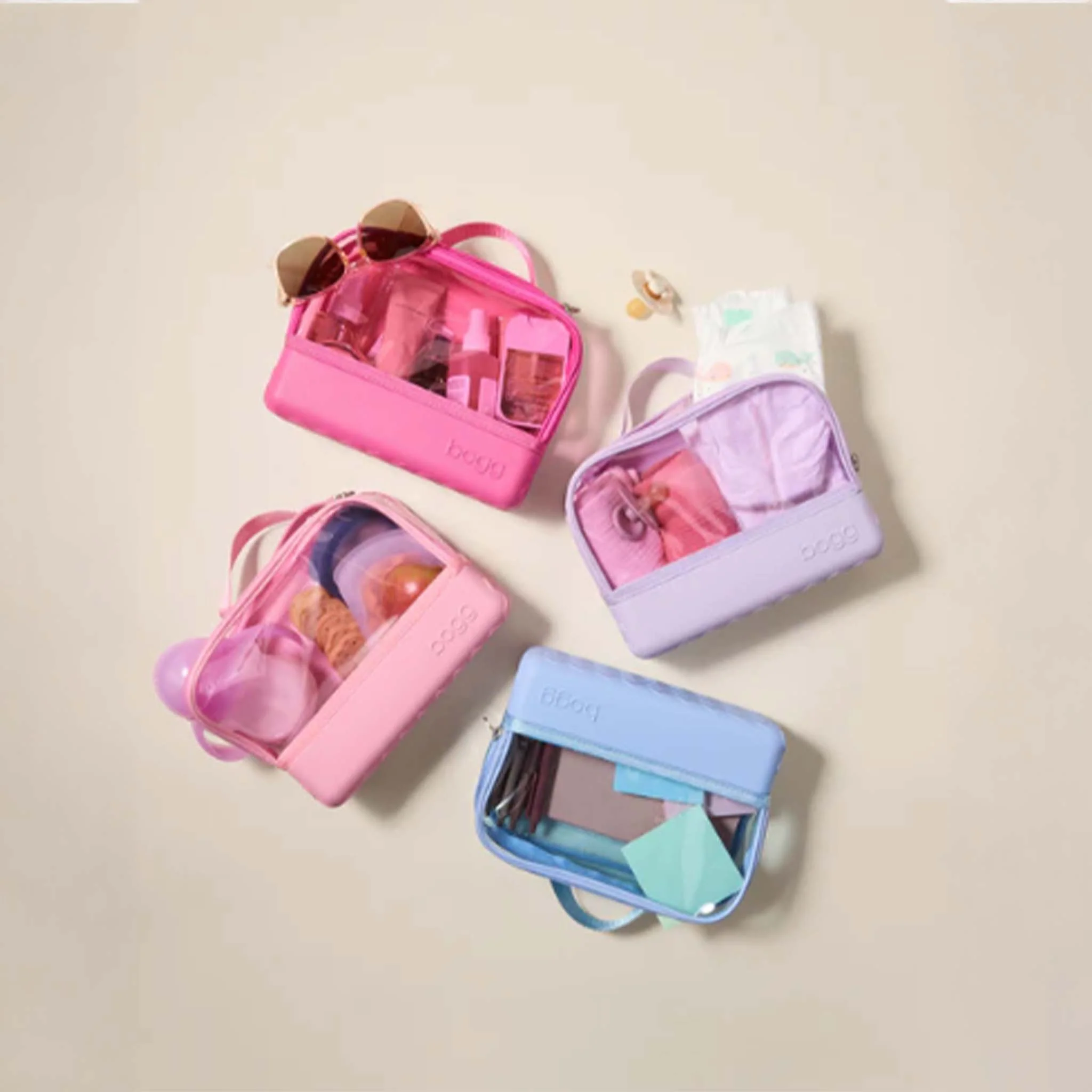 She's A Beauty Cosmetic Pouch in Pink Bubbles - Image 3