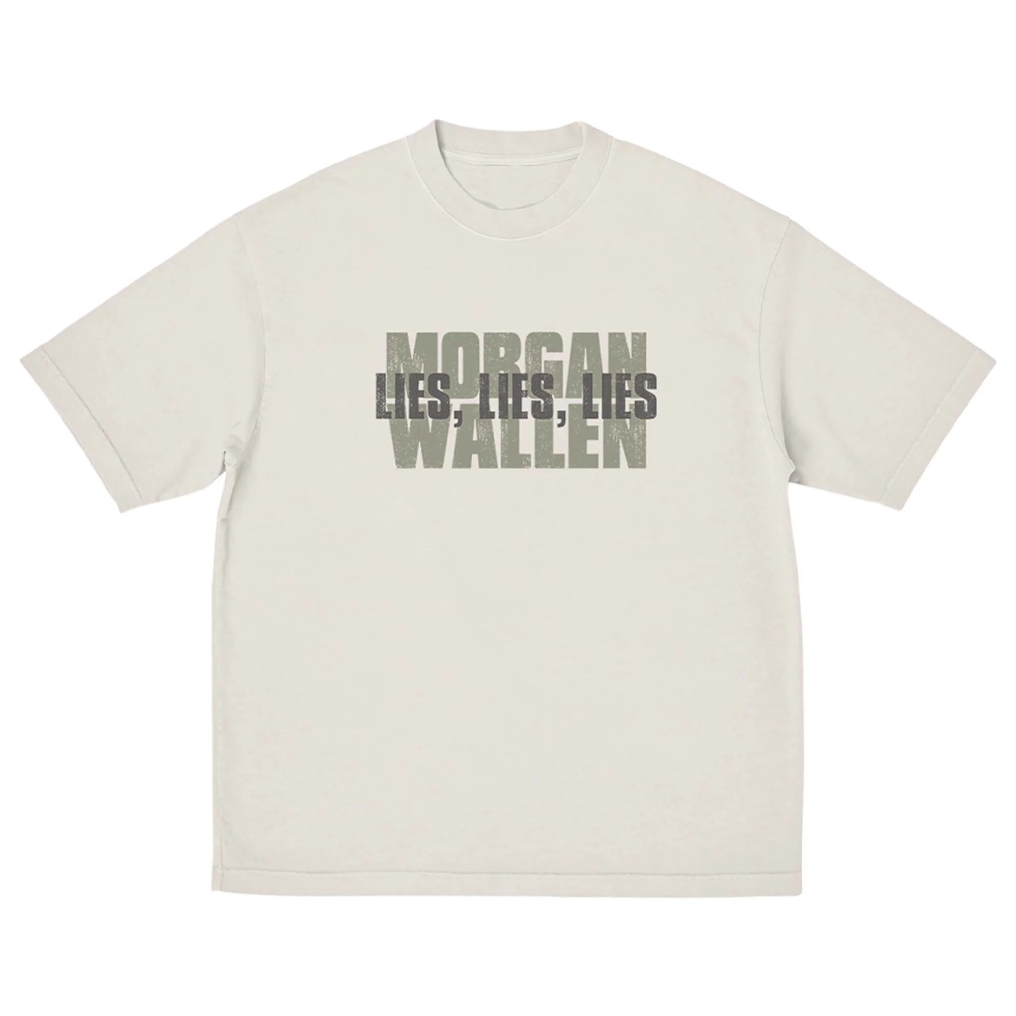 Lies Short Sleeve T-Shirt in Natural - Image 2