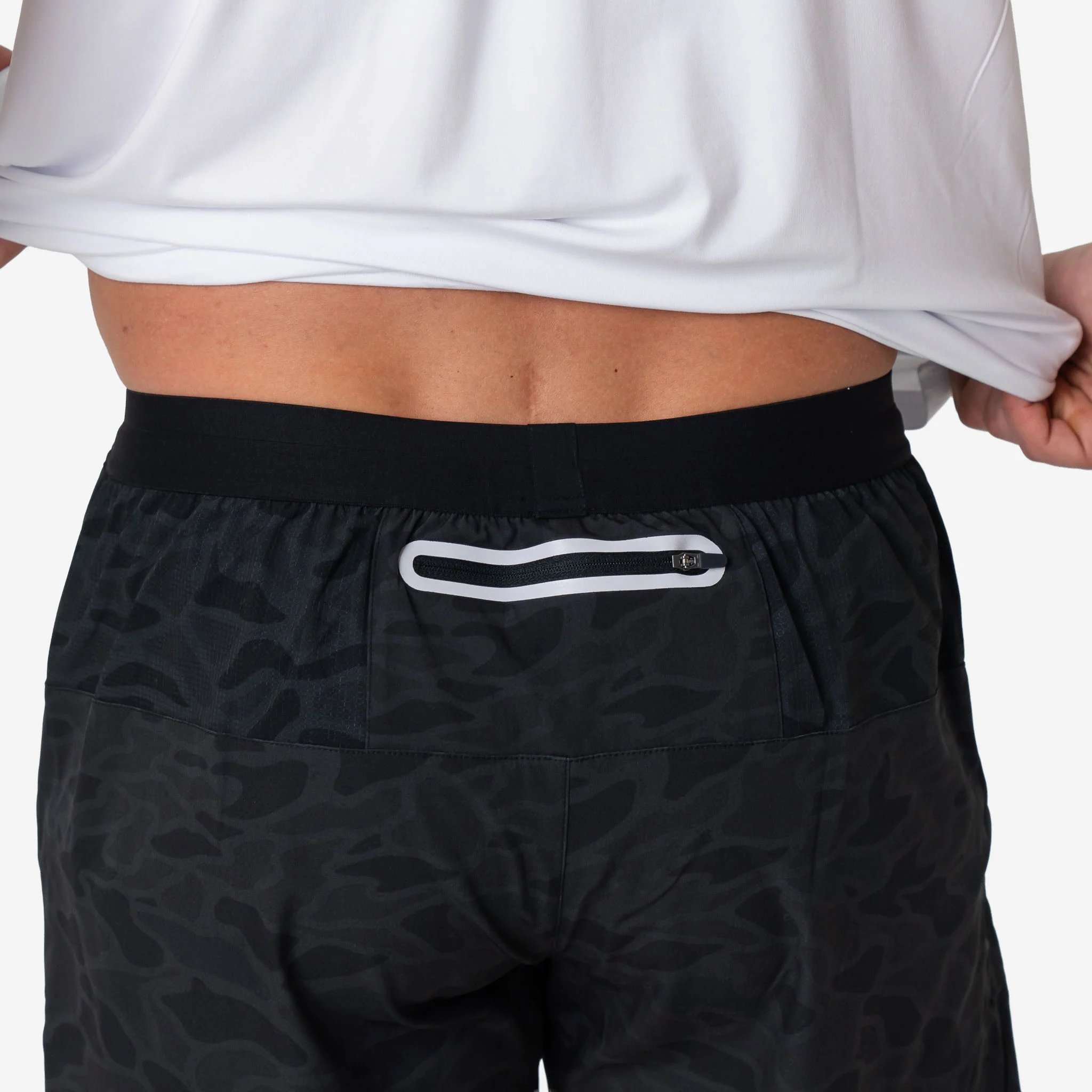 5 Inch Training Shorts in Black Camo - Image 5