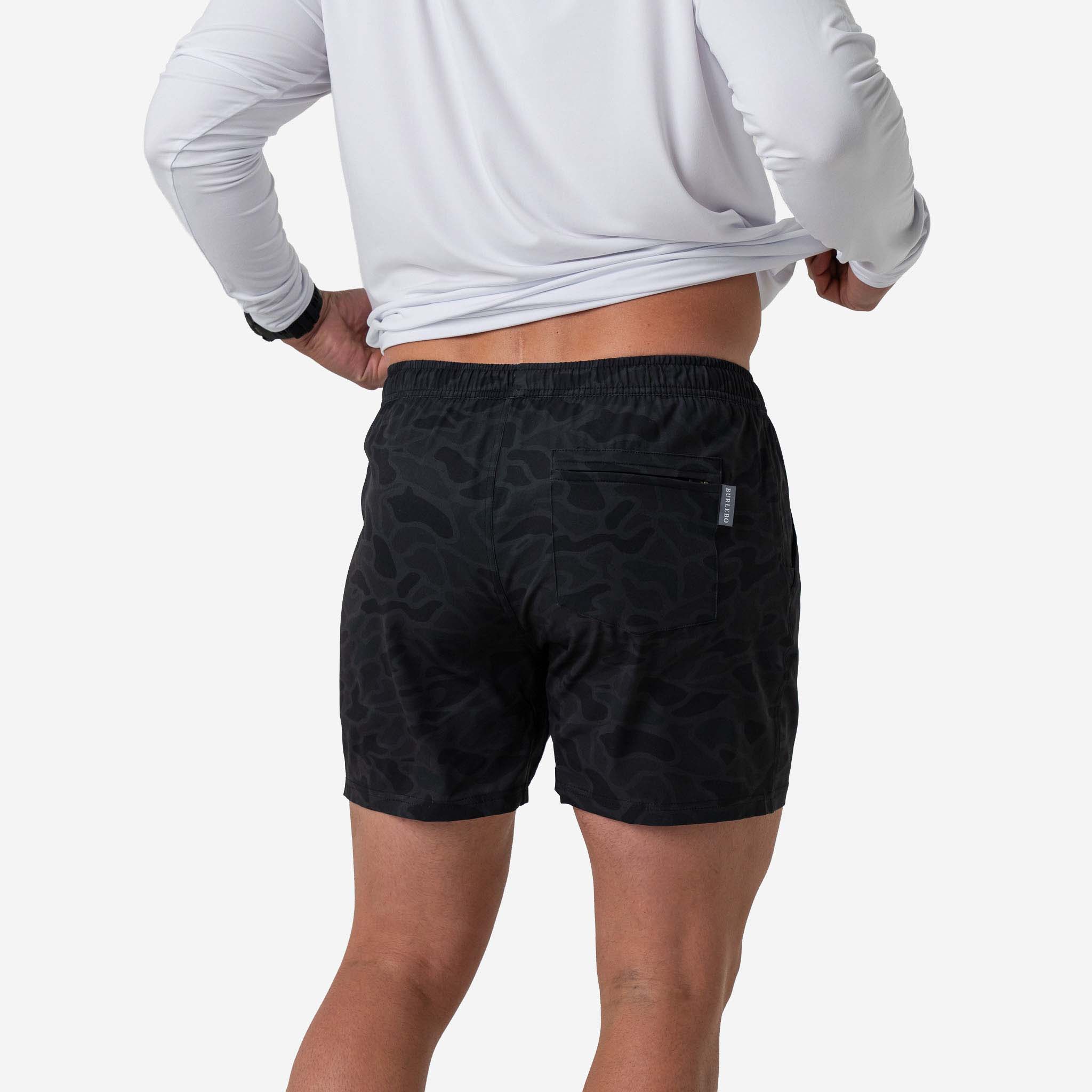 Athletic Shorts in Black Camo - Image 2