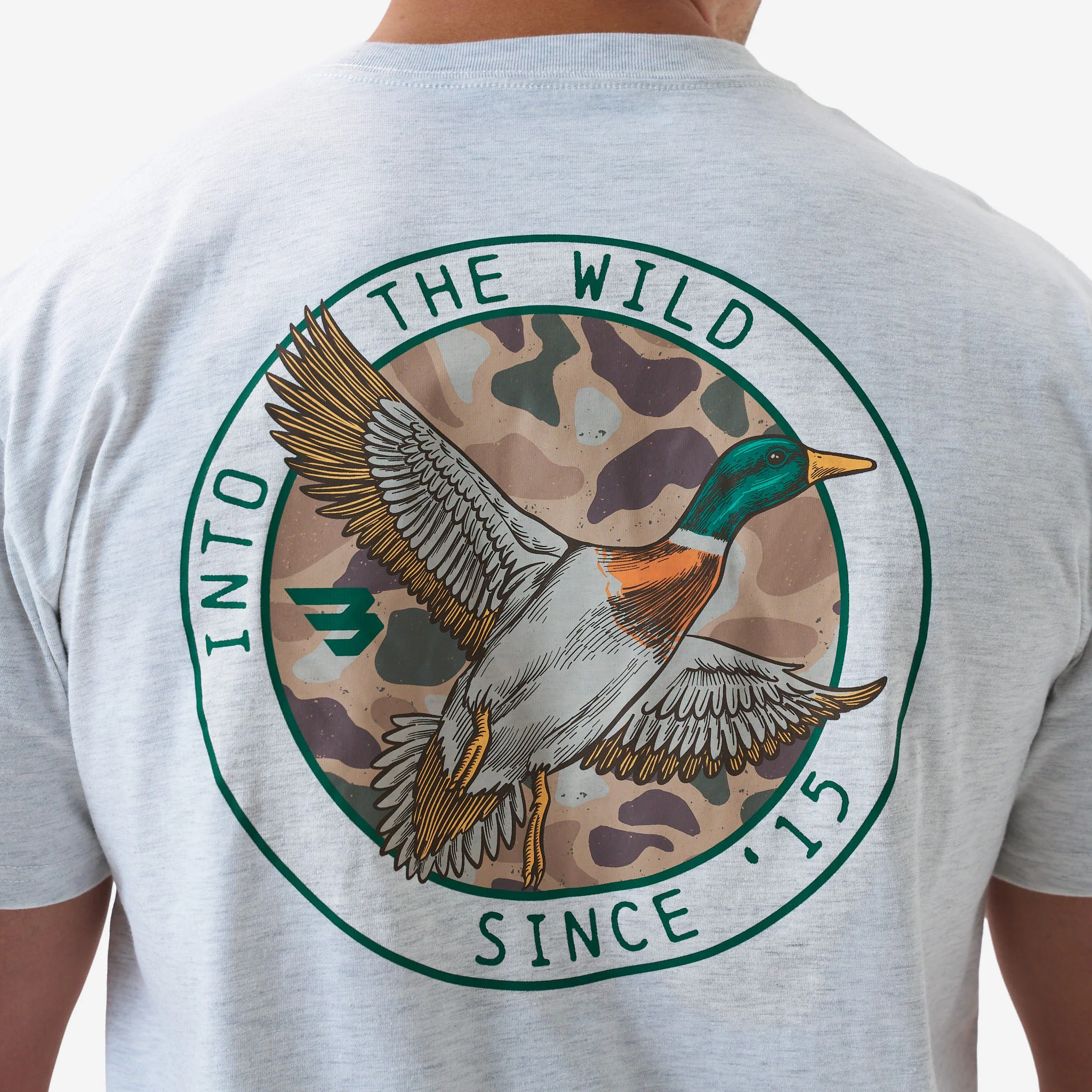 Camo Mallard Duck Short Sleeve T-Shirt - Image 2