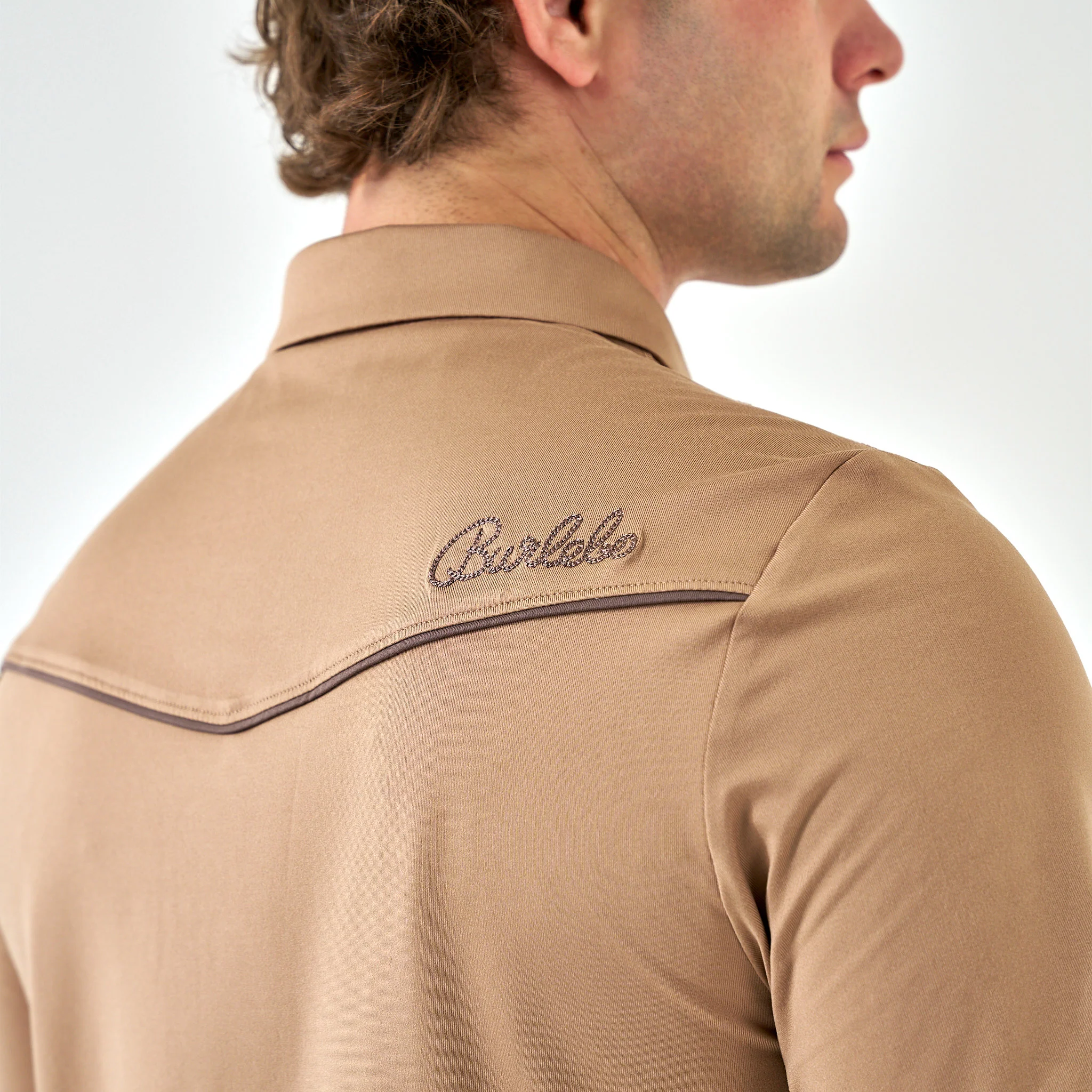 Mallard Khaki Performance Snap Polo - Image 3