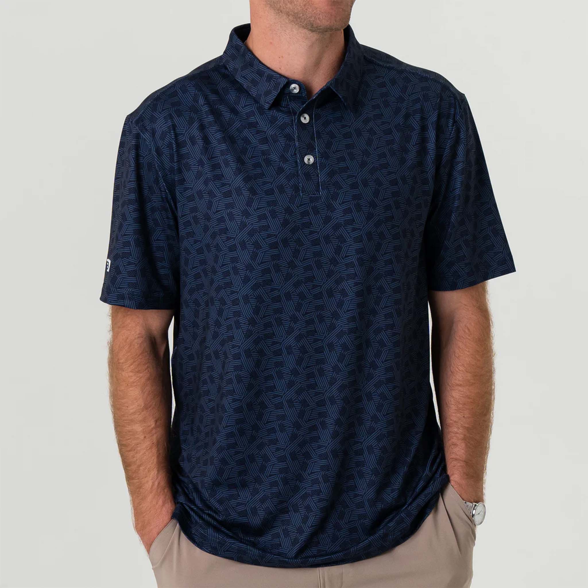 Stars and Stripes Short Sleeve Performance Polo