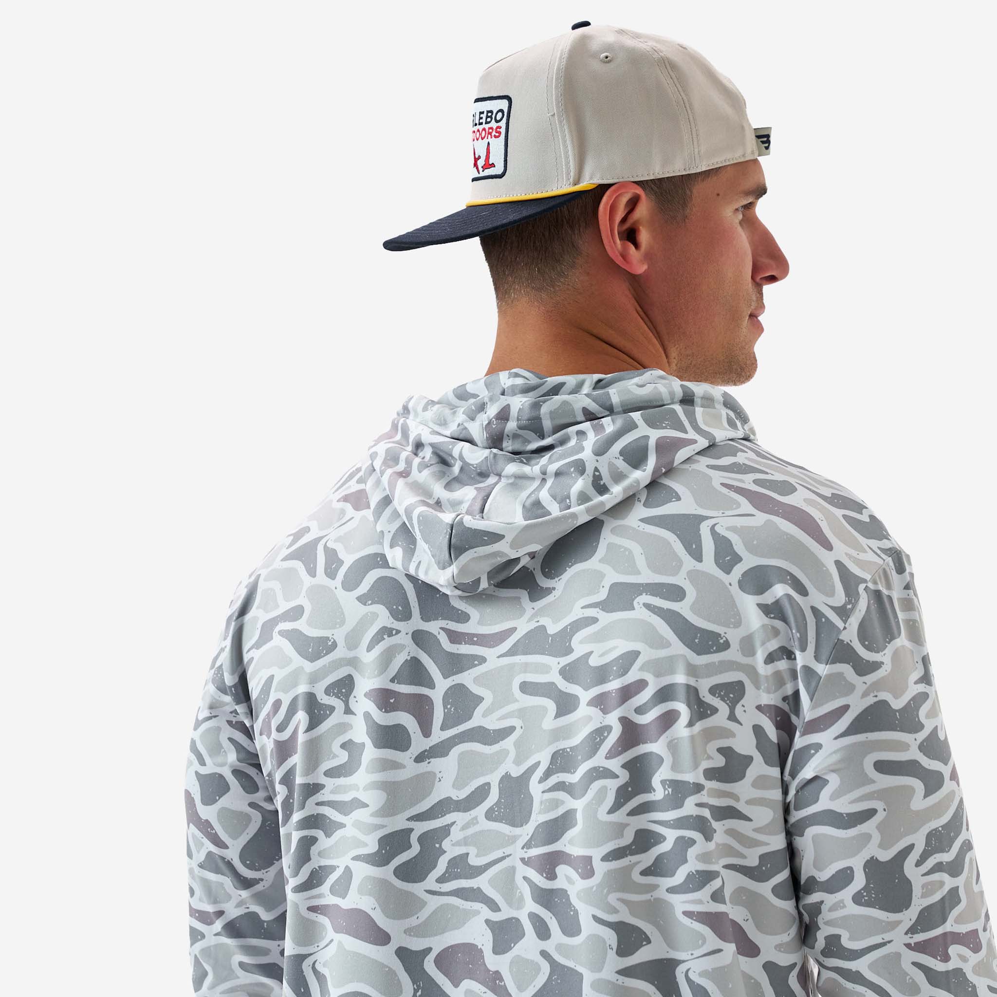 White Camo Performance Hoodie - Image 3