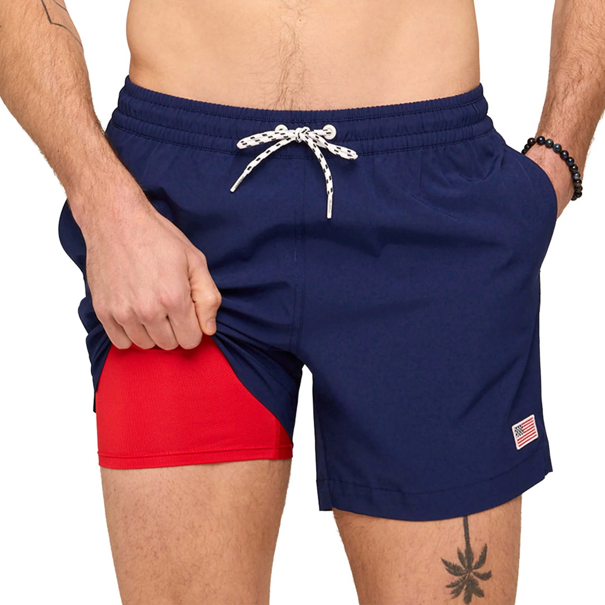 The Out of the Blues 5.5 Inch Lined Swim Shorts
