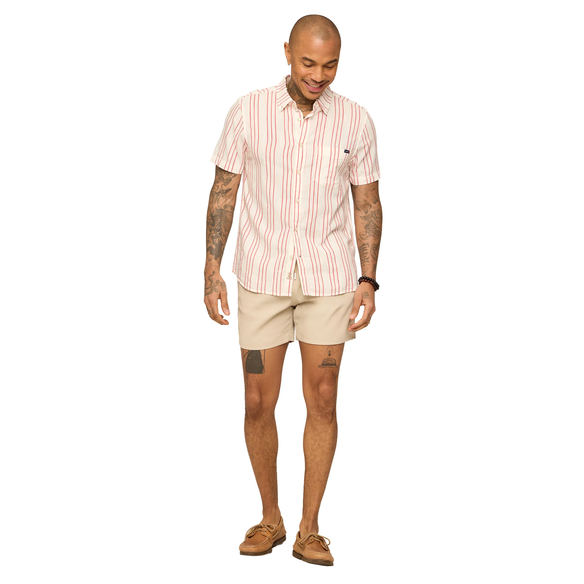 The Ruby Ribbon Resort Weave Short Sleeve Button Down Shirt - Image 4