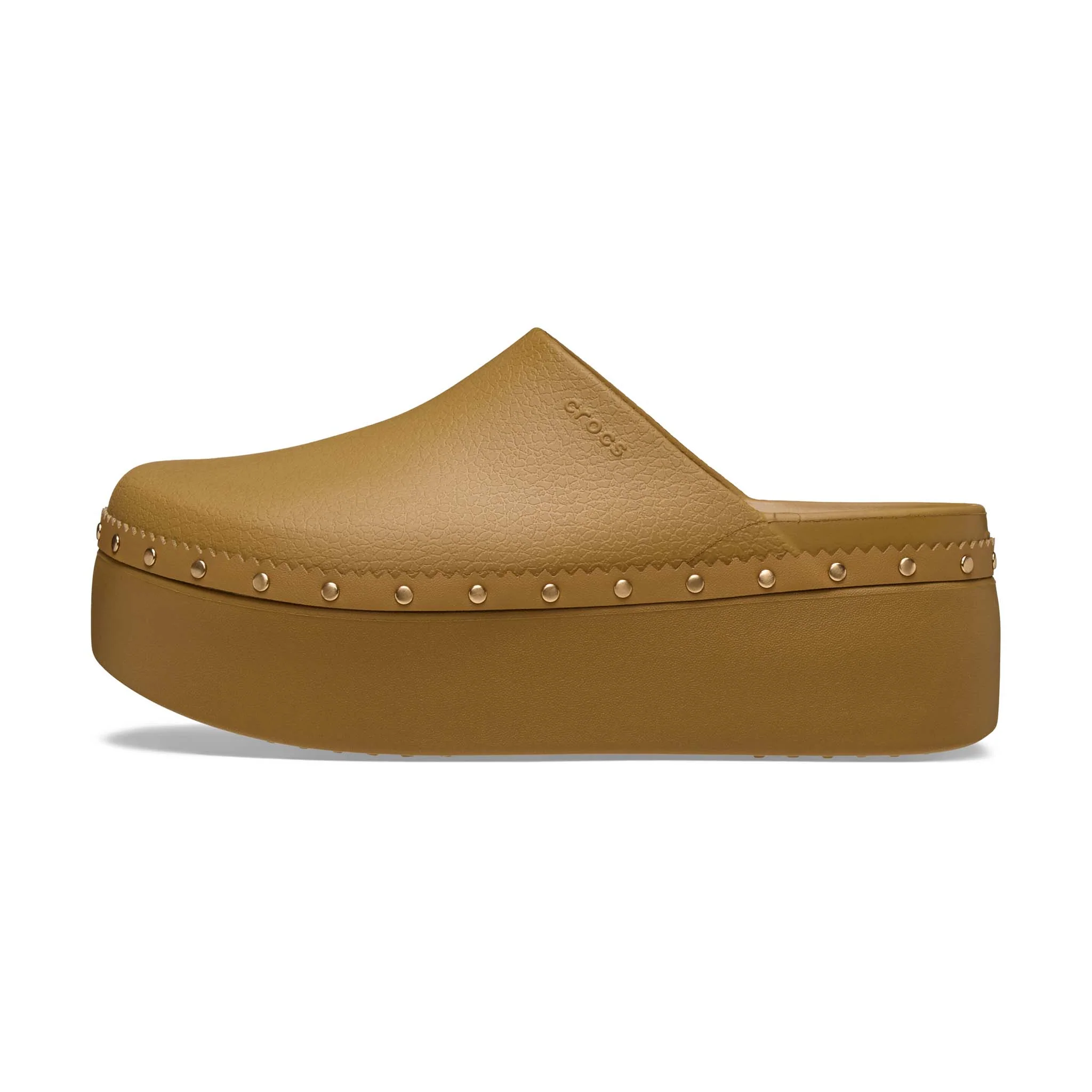 Dylan Platform Studded Clog Slip-On Shoes in Umber - Image 7