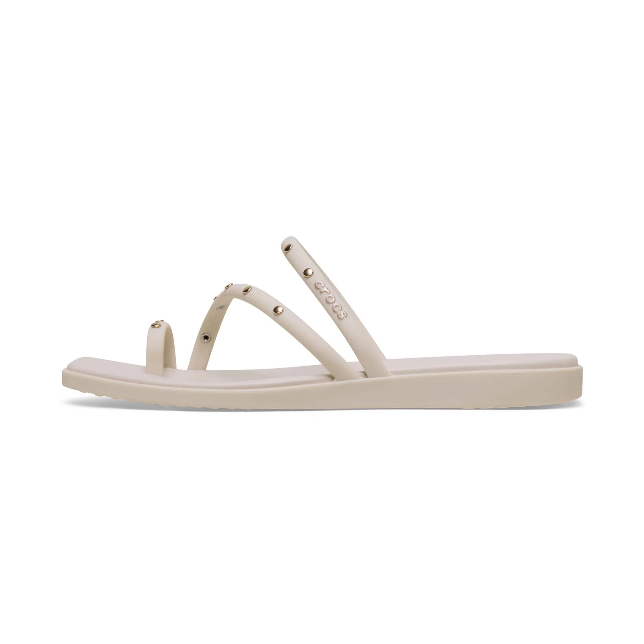 Miami Studded Toe Loop Sandals in Almond Tint - Image 5