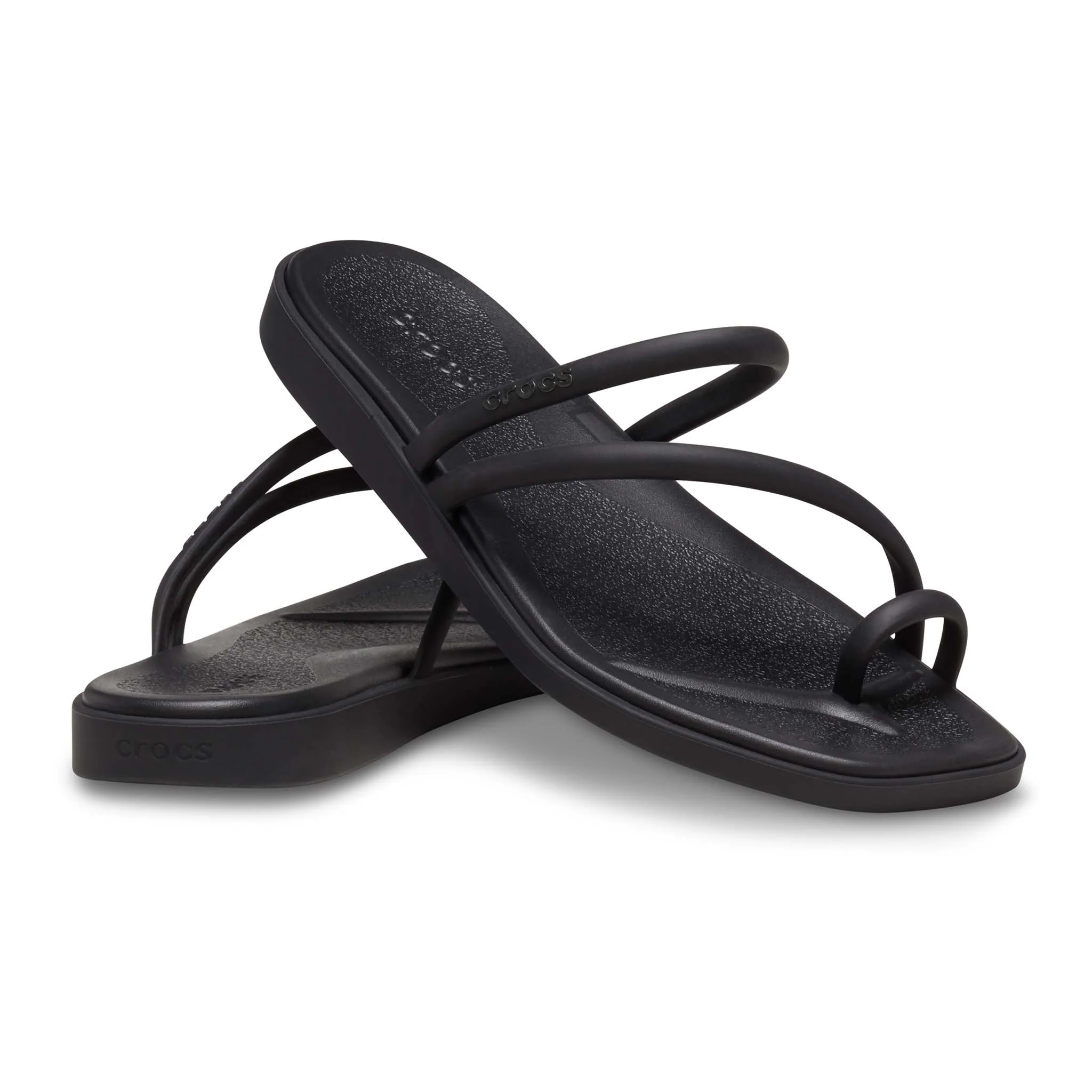Miami Toe Loop Sandals in Black - Image 2