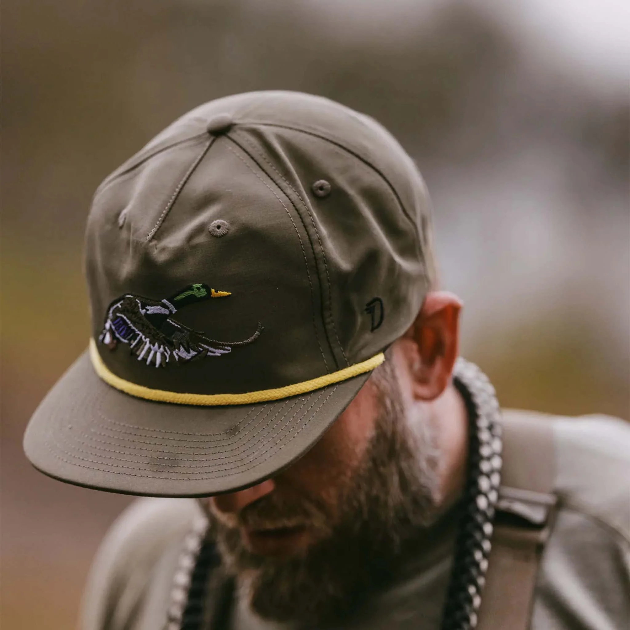 Mallard Rope Hat in Military Green - Image 3