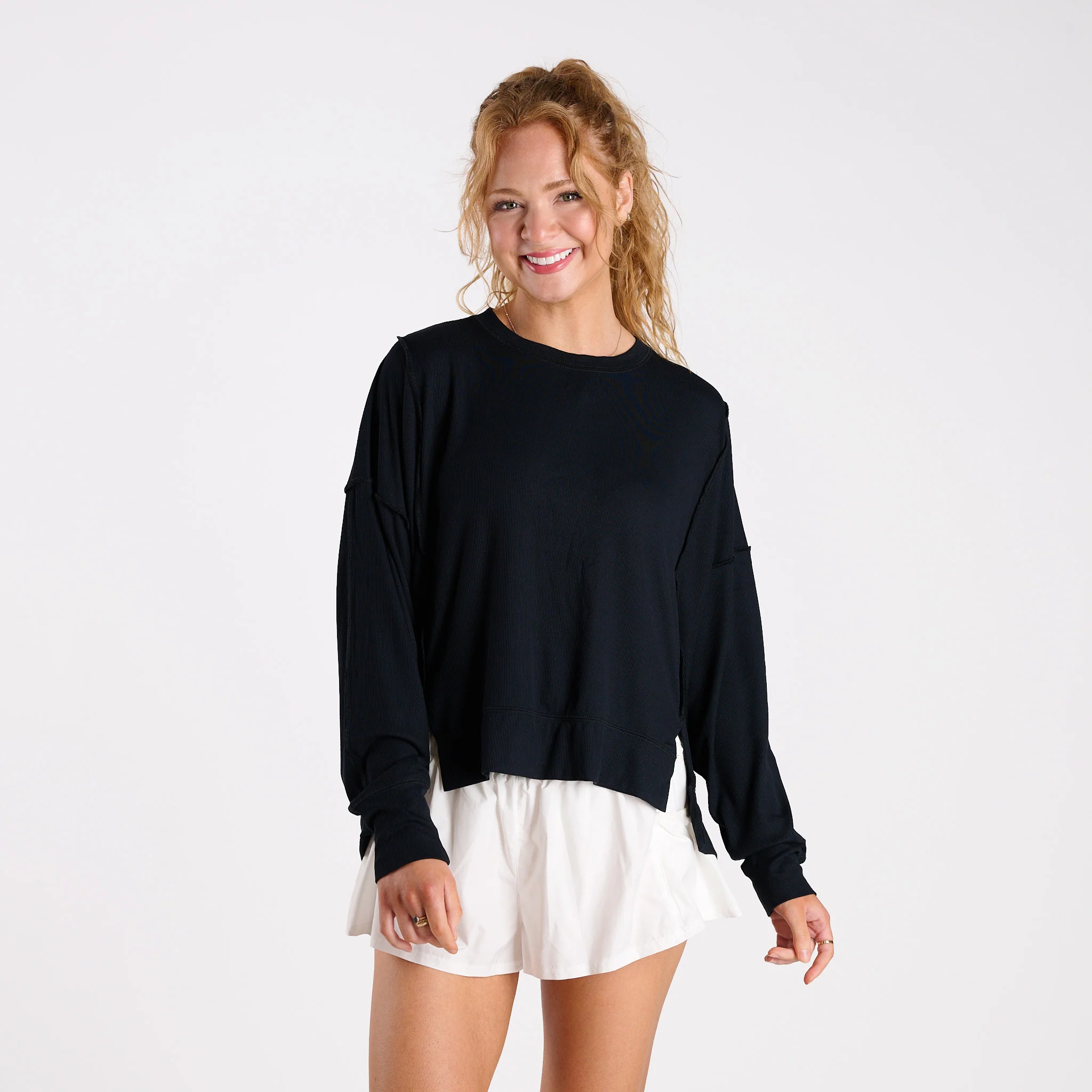 FP Movement Long Sleeve All My Love Tee in Black