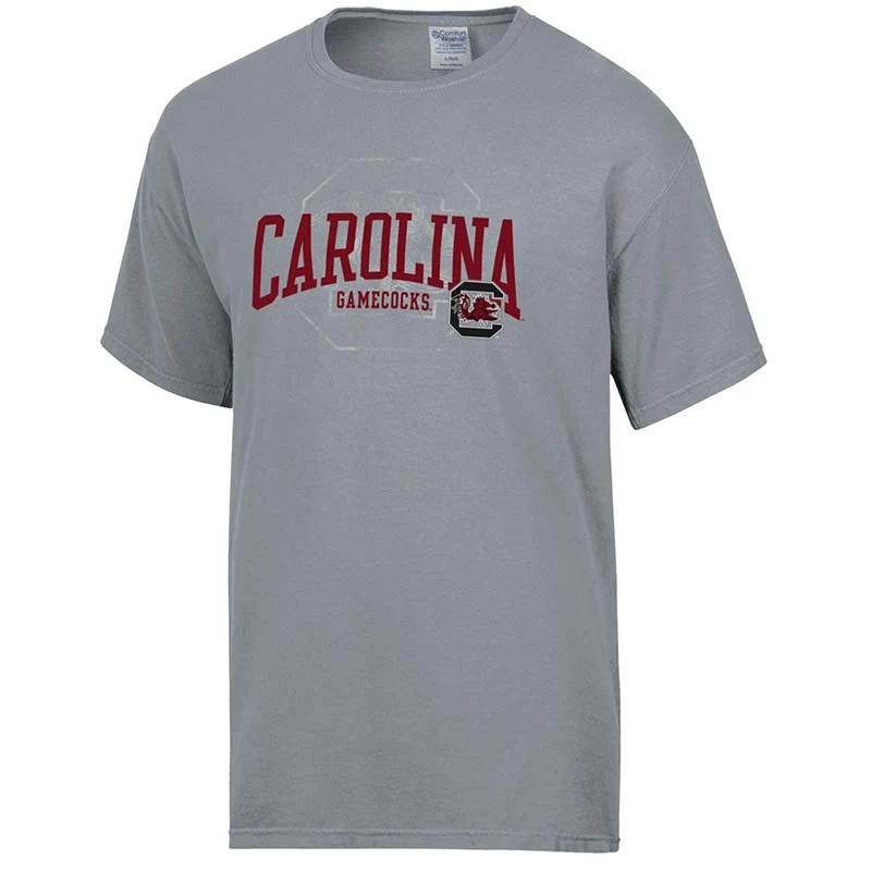 USC Carolina Block C Background Short Sleeve T-Shirt