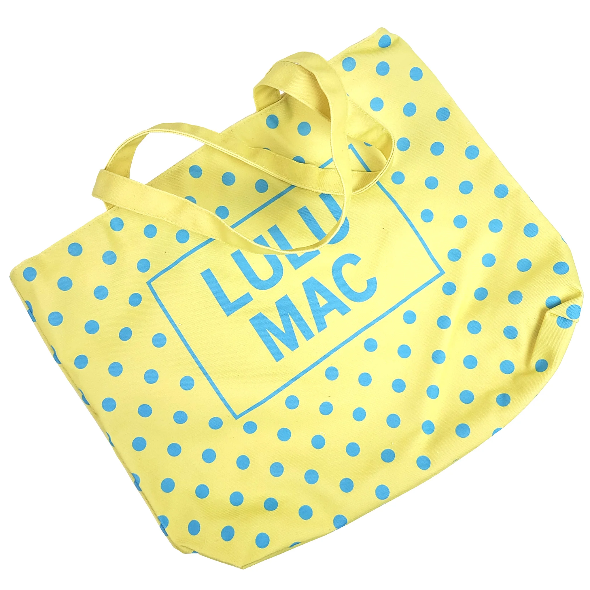 Lulu Mac Polka Dot Canvas Tote Bag - Image 12