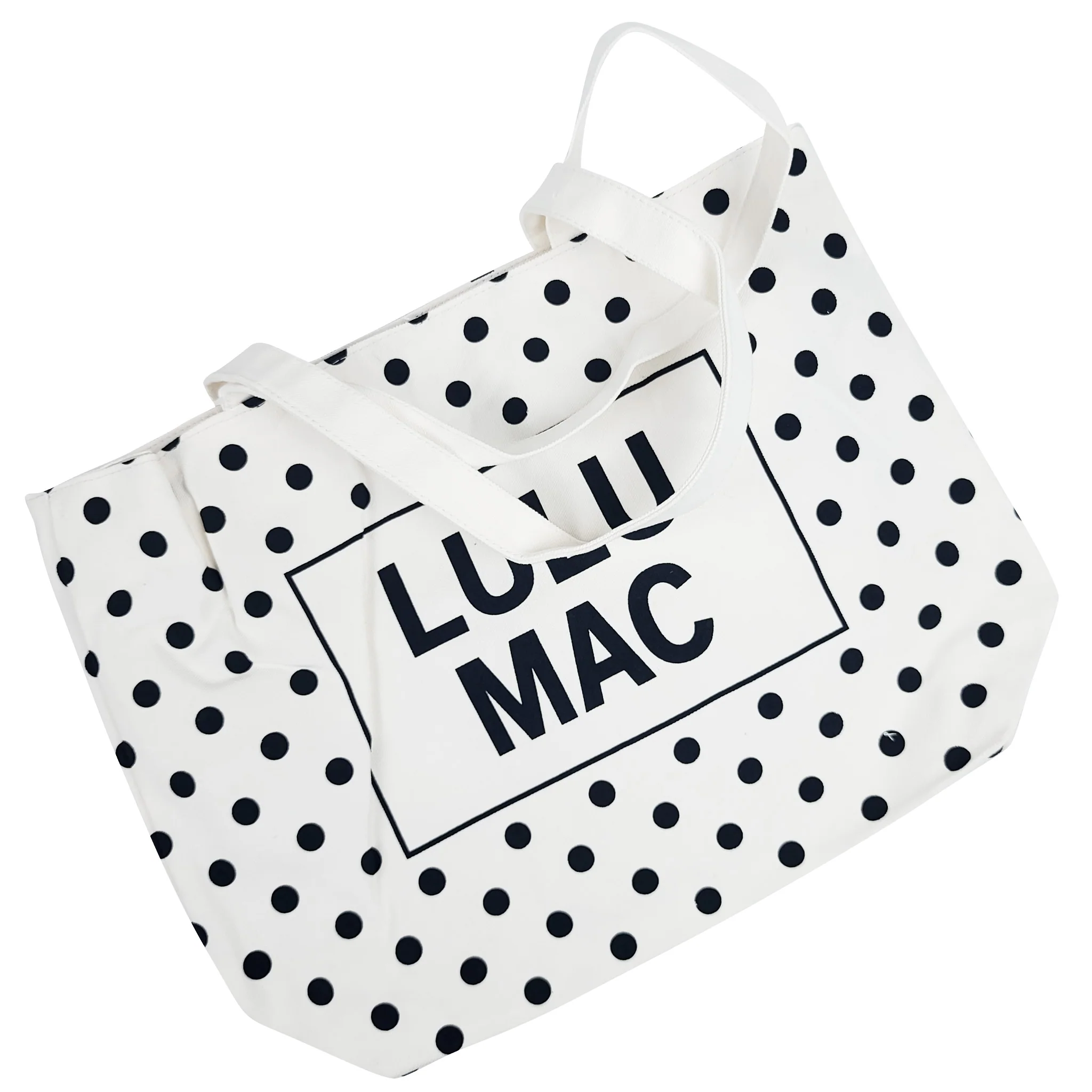 Lulu Mac Polka Dot Canvas Tote Bag - Image 6