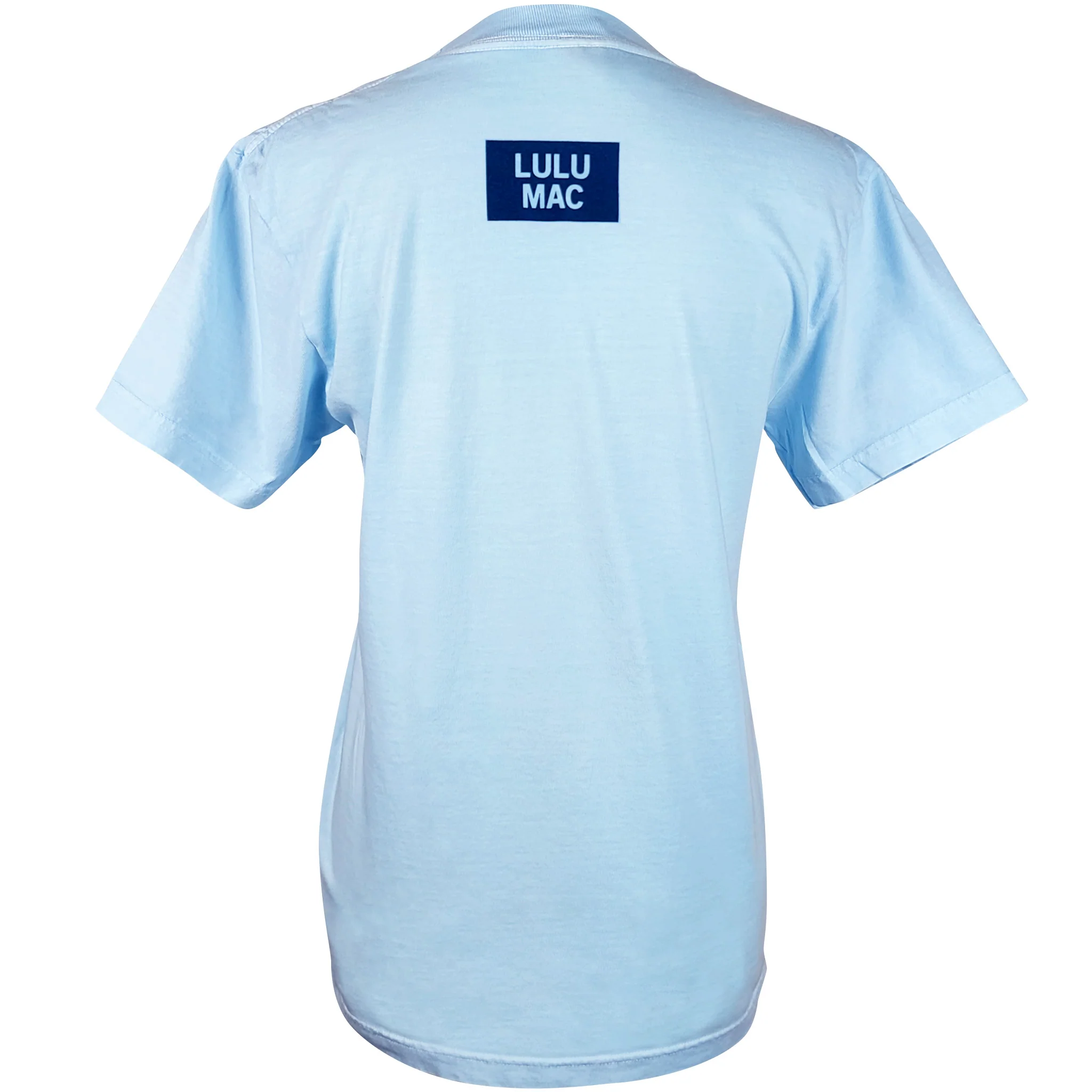 Lulu Mac Stripe Fill Short Sleeve T-Shirt in Chambray - Image 3