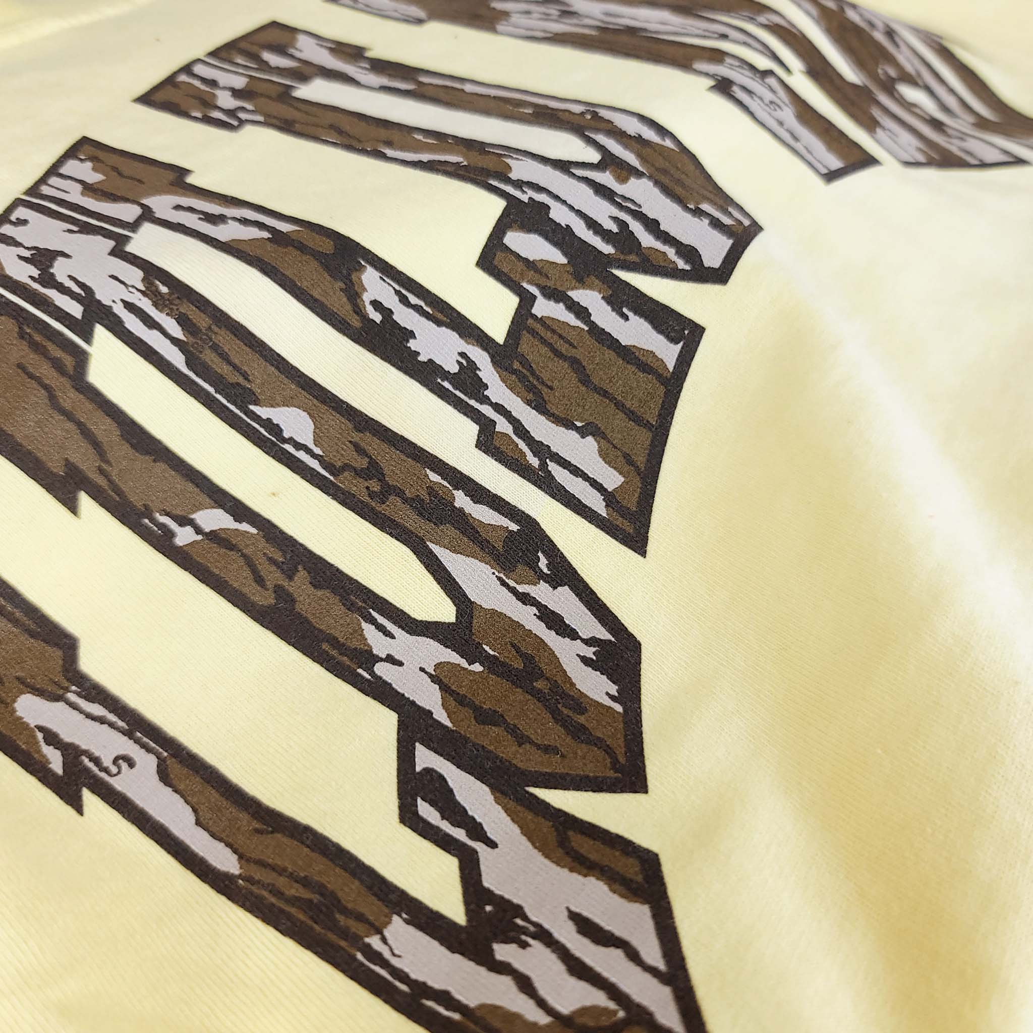 Youth Lulu Mac Short Sleeve T-Shirt in Butter and Camo - Image 3