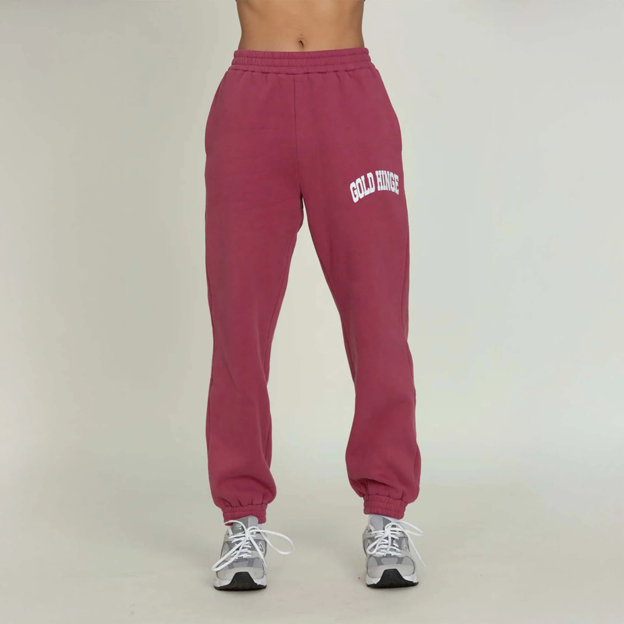 Logo Sweatpants in Pale Mulberry