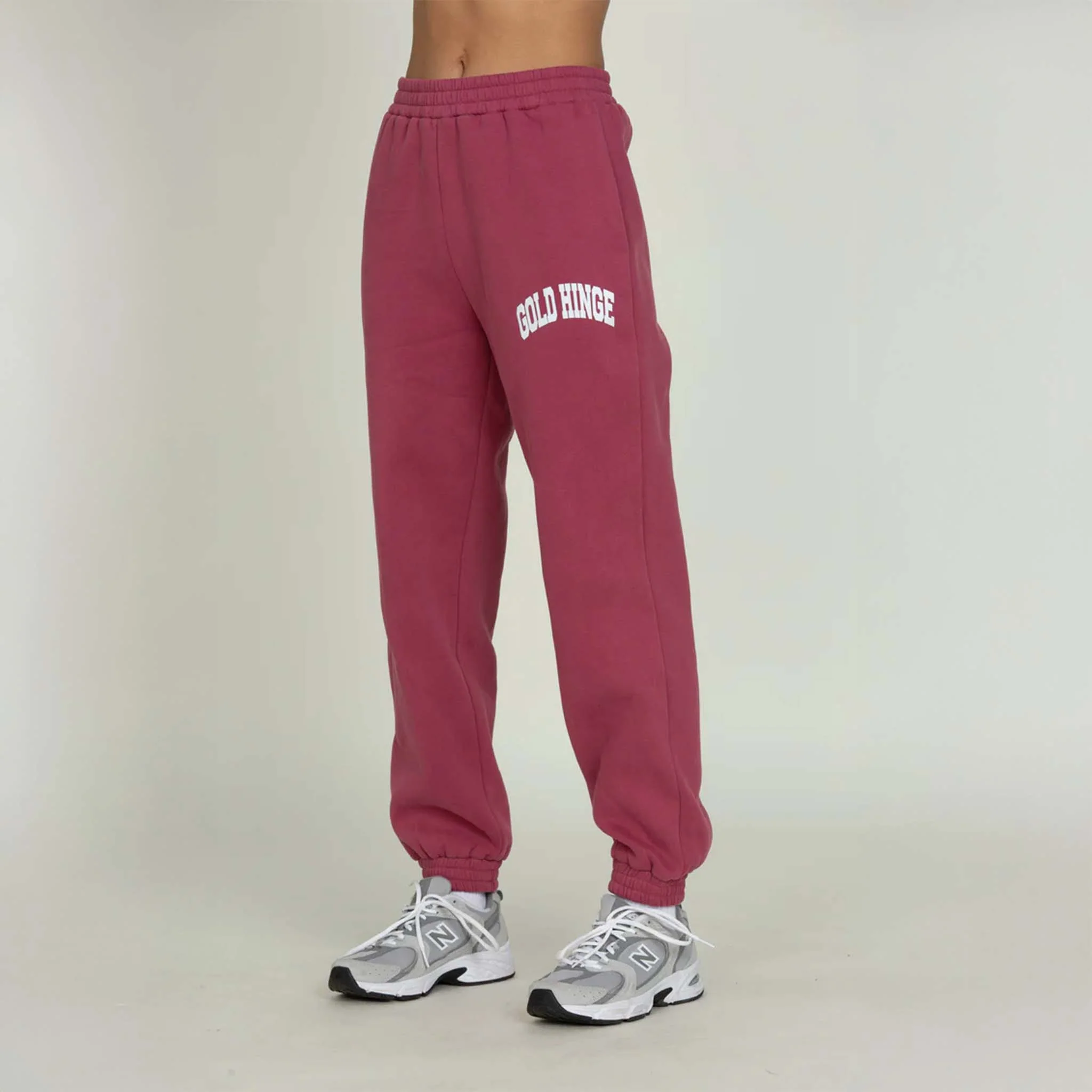 Logo Sweatpants in Pale Mulberry - Image 4