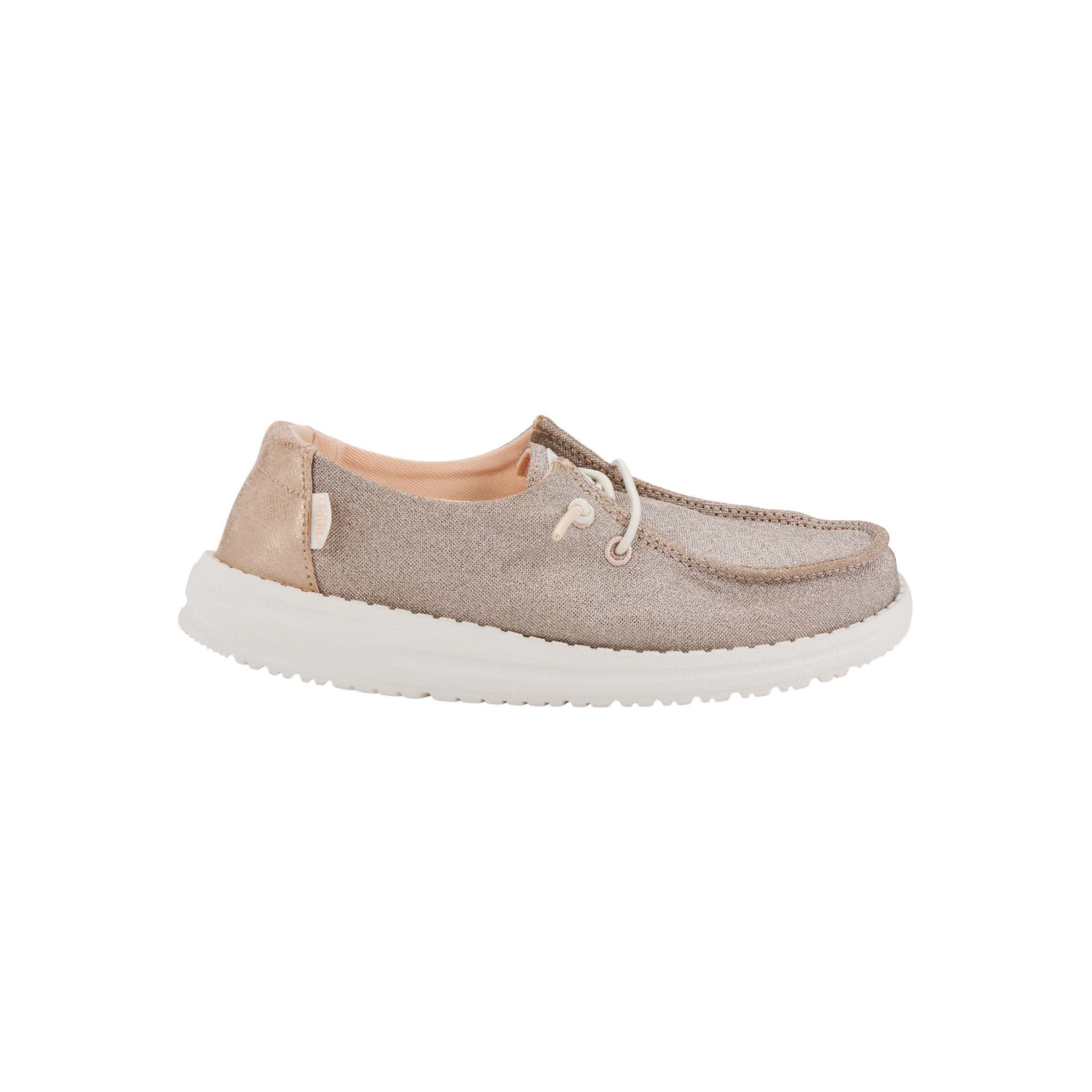 Girls Wendy Metallic Sparkle in Rose Gold - Image 3