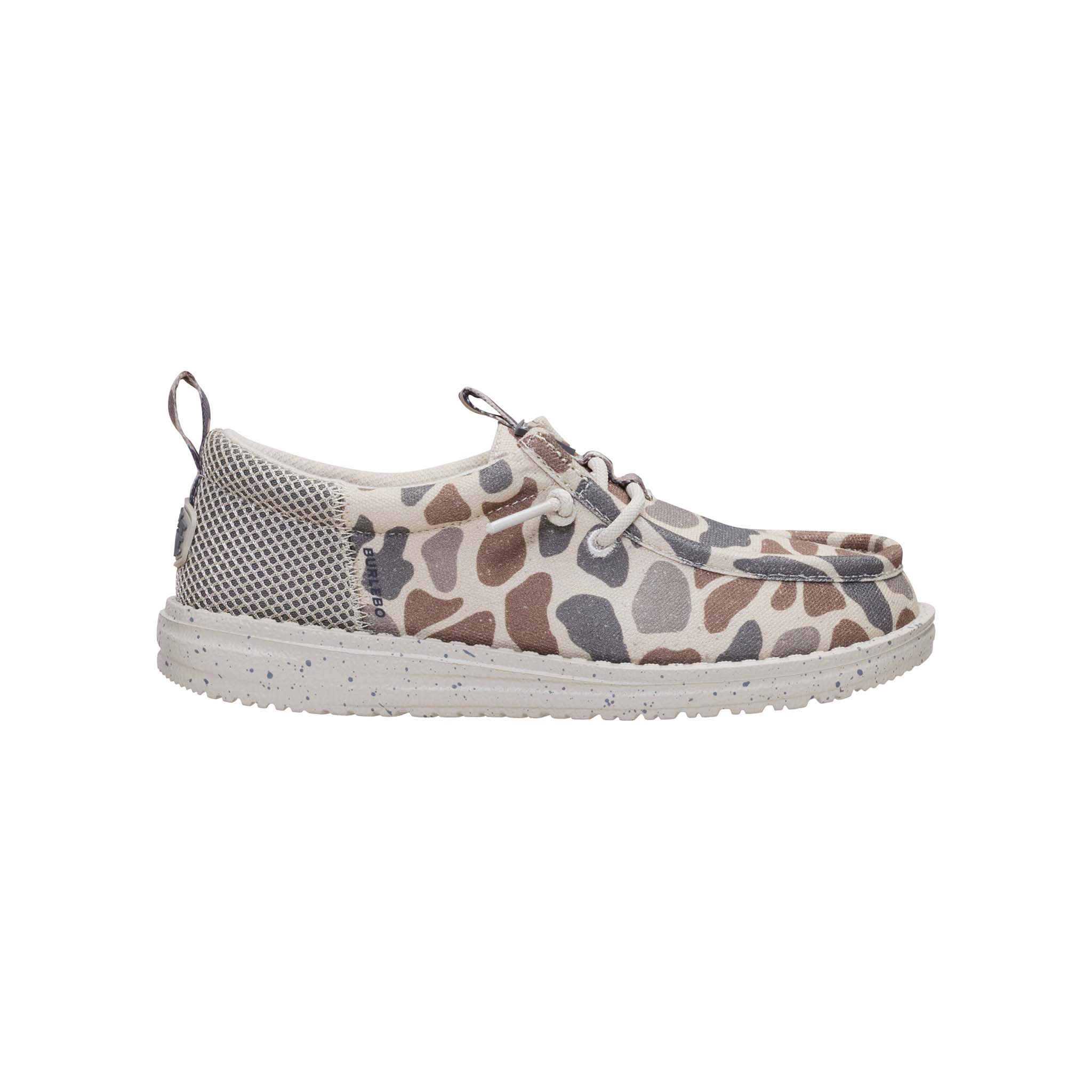 HEYDUDE x Burlebo Youth Wally Funk Shoes in Deer Camo - Image 5