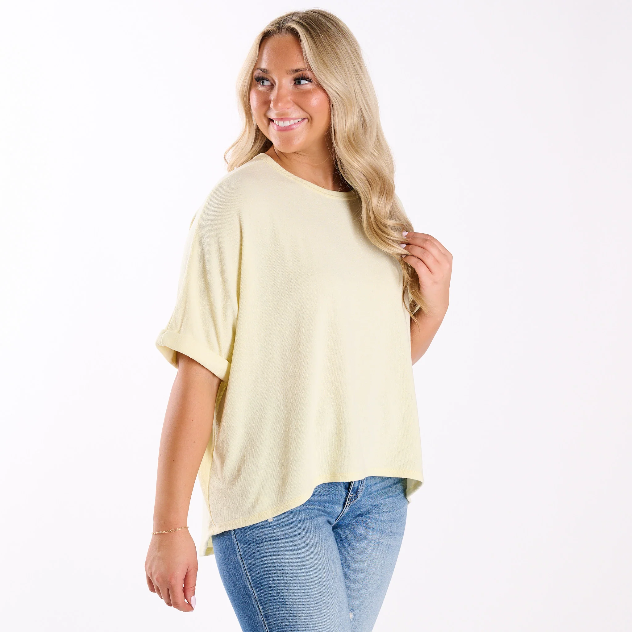 Crepe Swing Short Sleeve Top - Image 6
