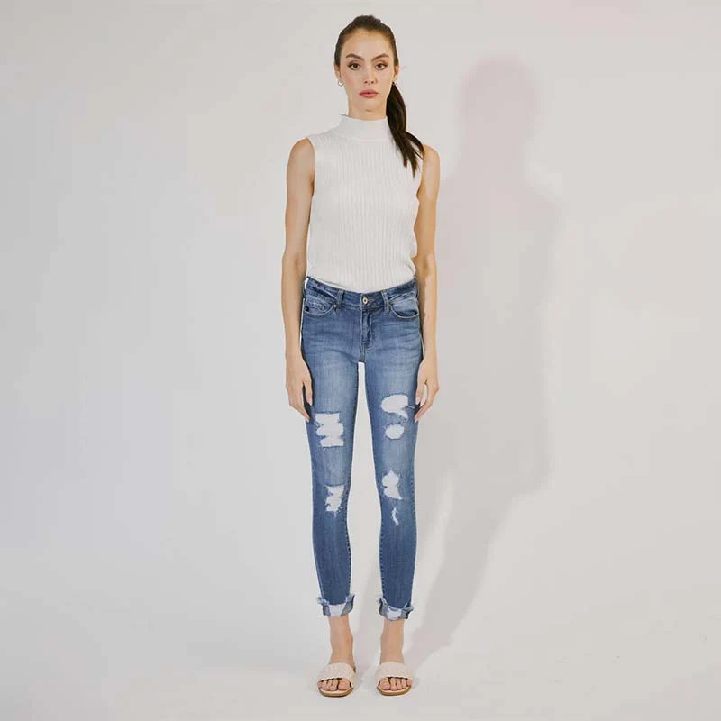 Florence Mid Rise Skinny Jeans - Image 3