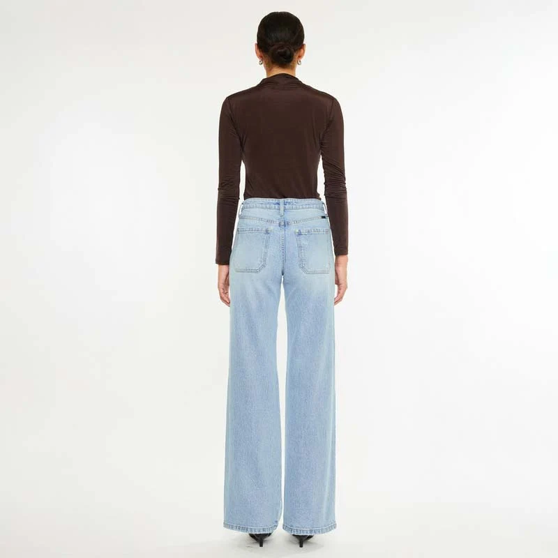 The Clara Asymmetrical Straight Jeans - Image 5