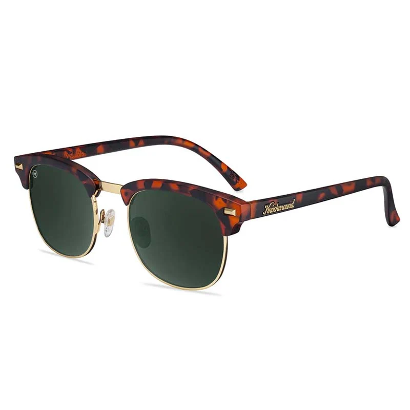 Knockaround® Brooklines Sunglasses in Matte Tortoise Shell and Gold - Image 5