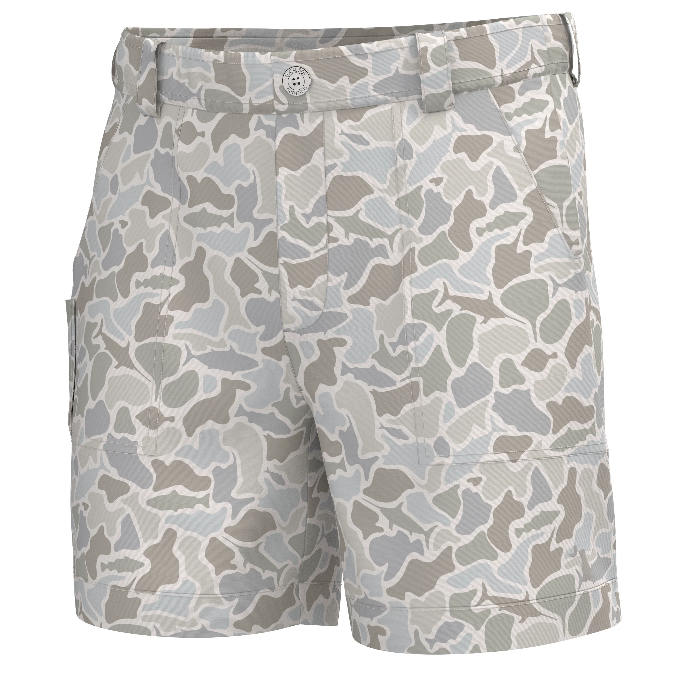 6 Inch Chum Shorts in Saltwater Forest Camo