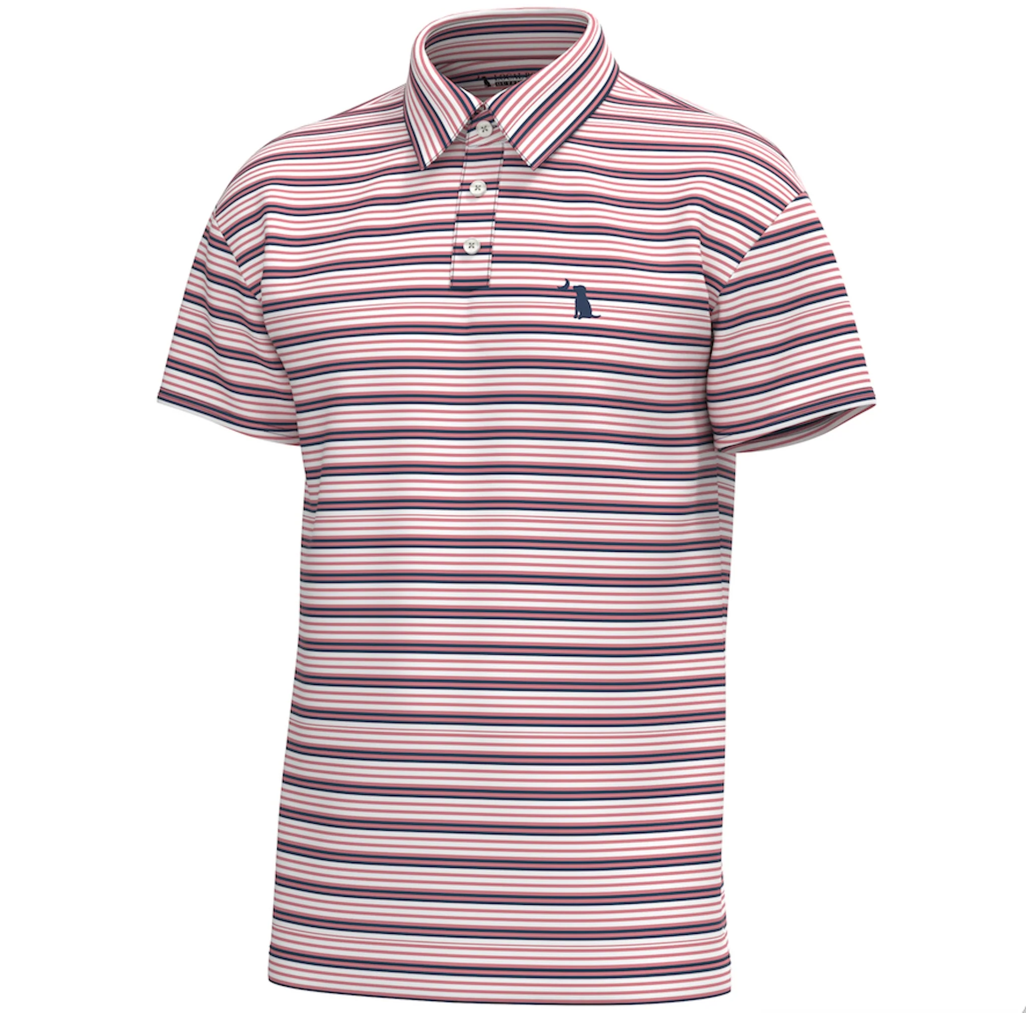 Cape Polo in Blue and Coral