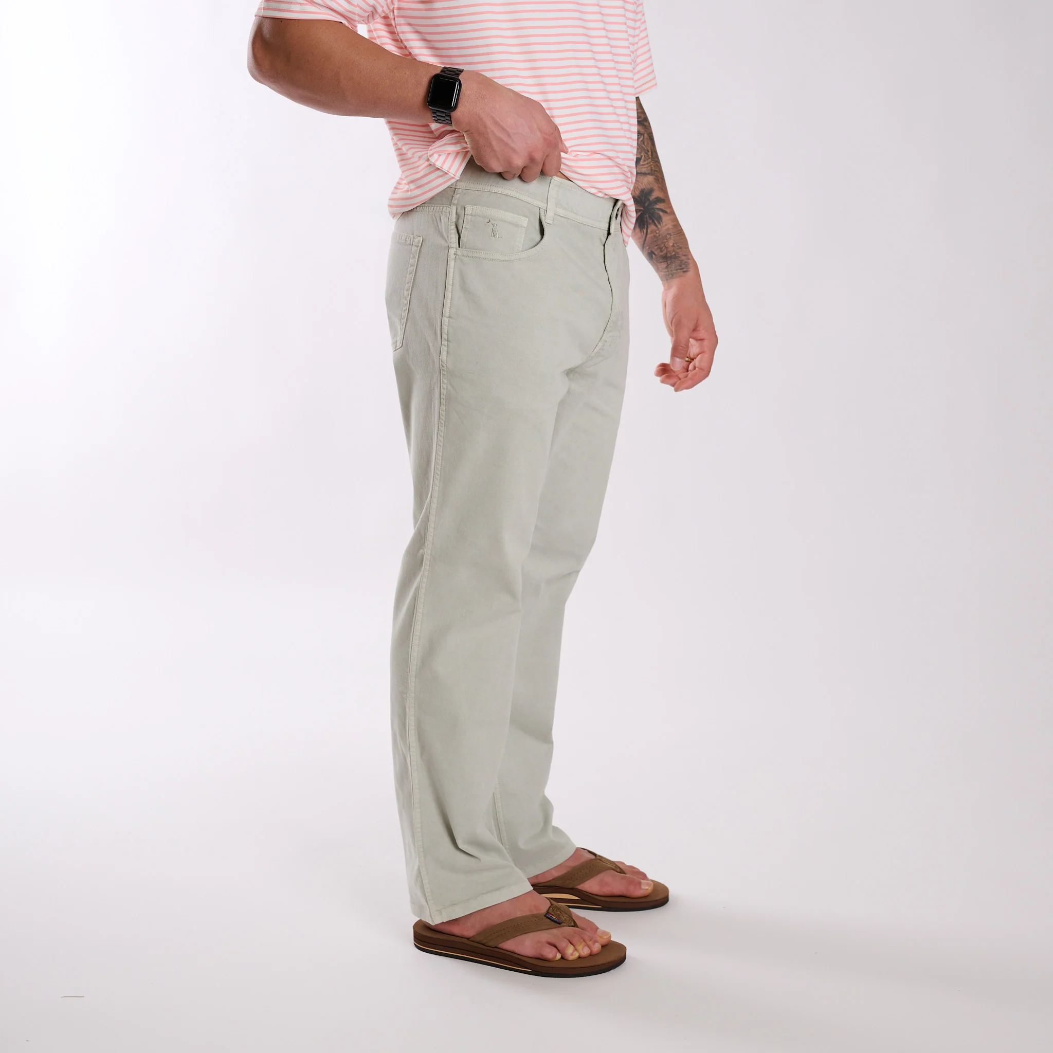 Charter Pants in Oyster - Image 3