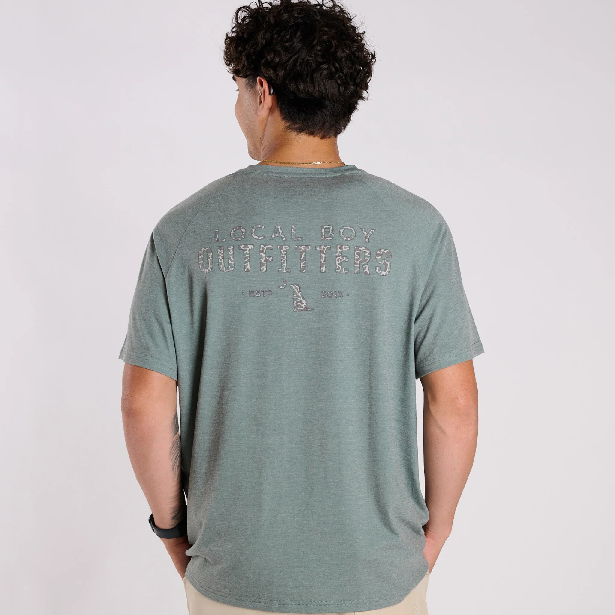 Heather Blend Signature Crewneck Short Sleeve T-Shirt