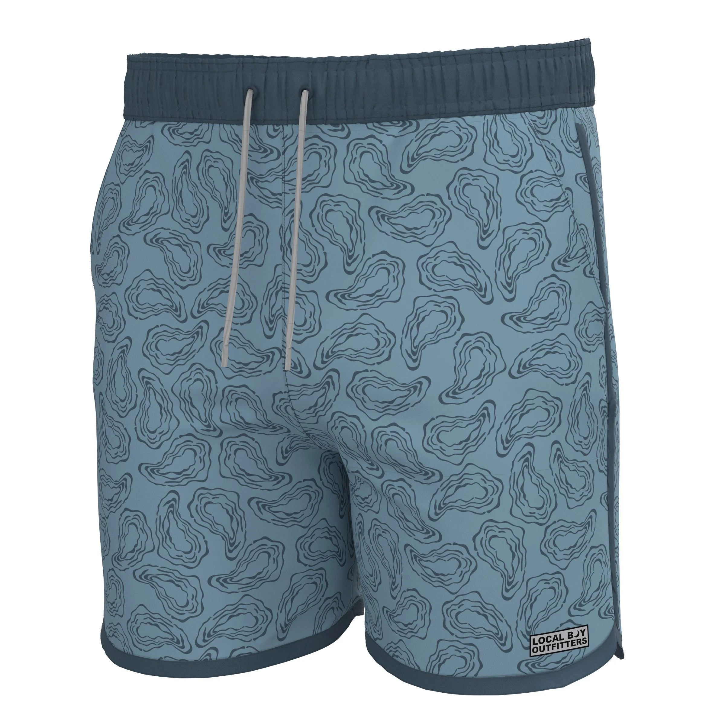 Wando Swim Trunks in Light Blue Oyster