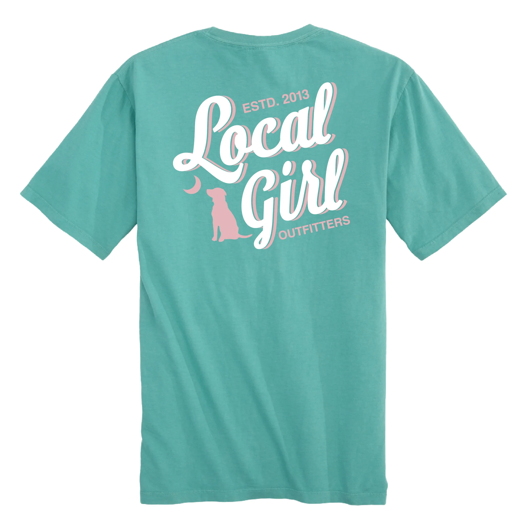Stacked Script Short Sleeve T-Shirt in Chalky Mint