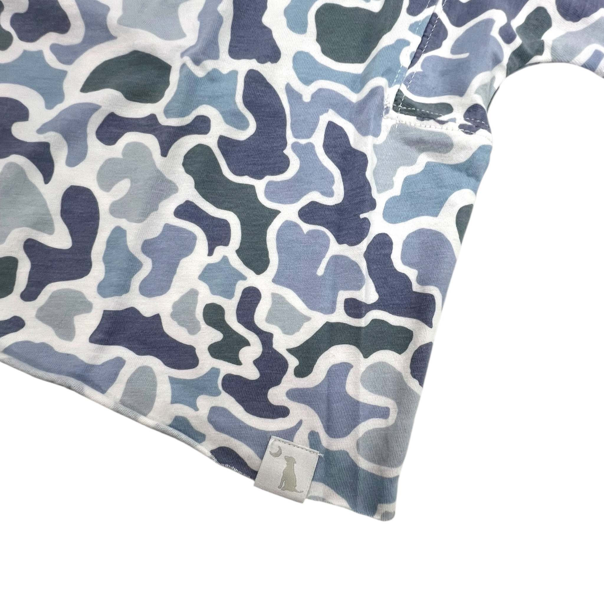 Youth Short Sleeve Boxy Crop Athletic Top in Localflage Coast - Image 2