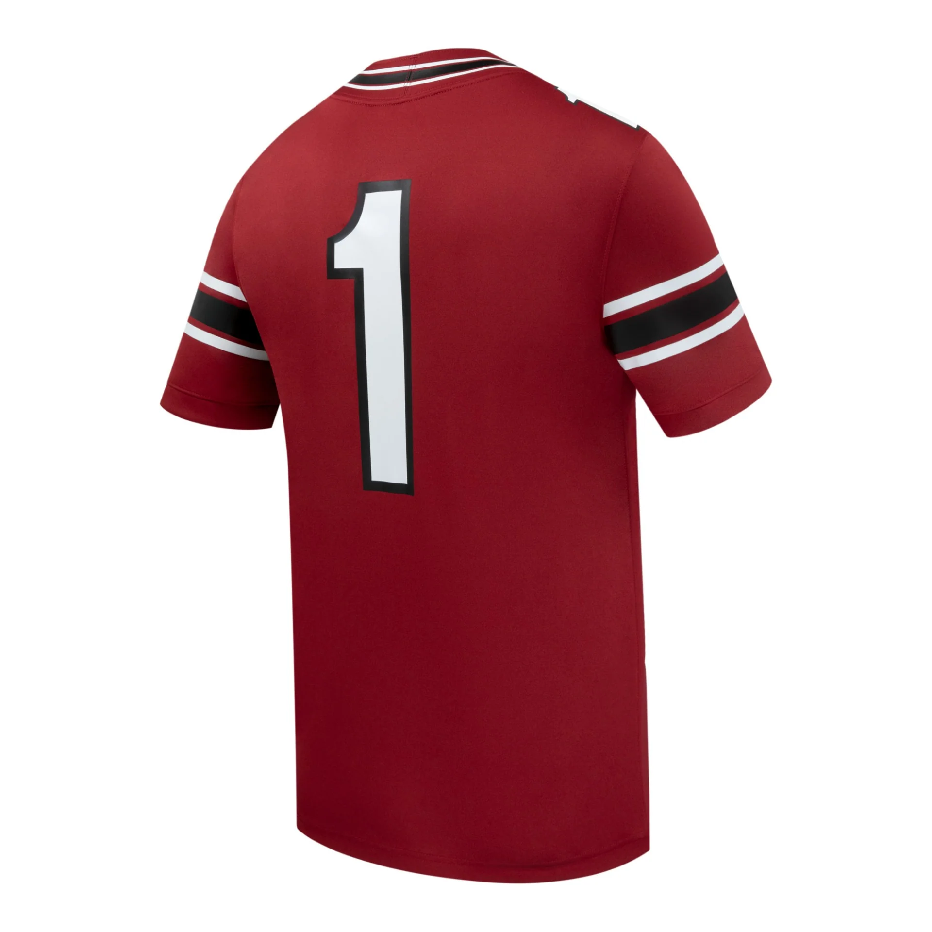 South Carolina Gamecocks #1 Replica Football Jersey in Crimson - Image 2