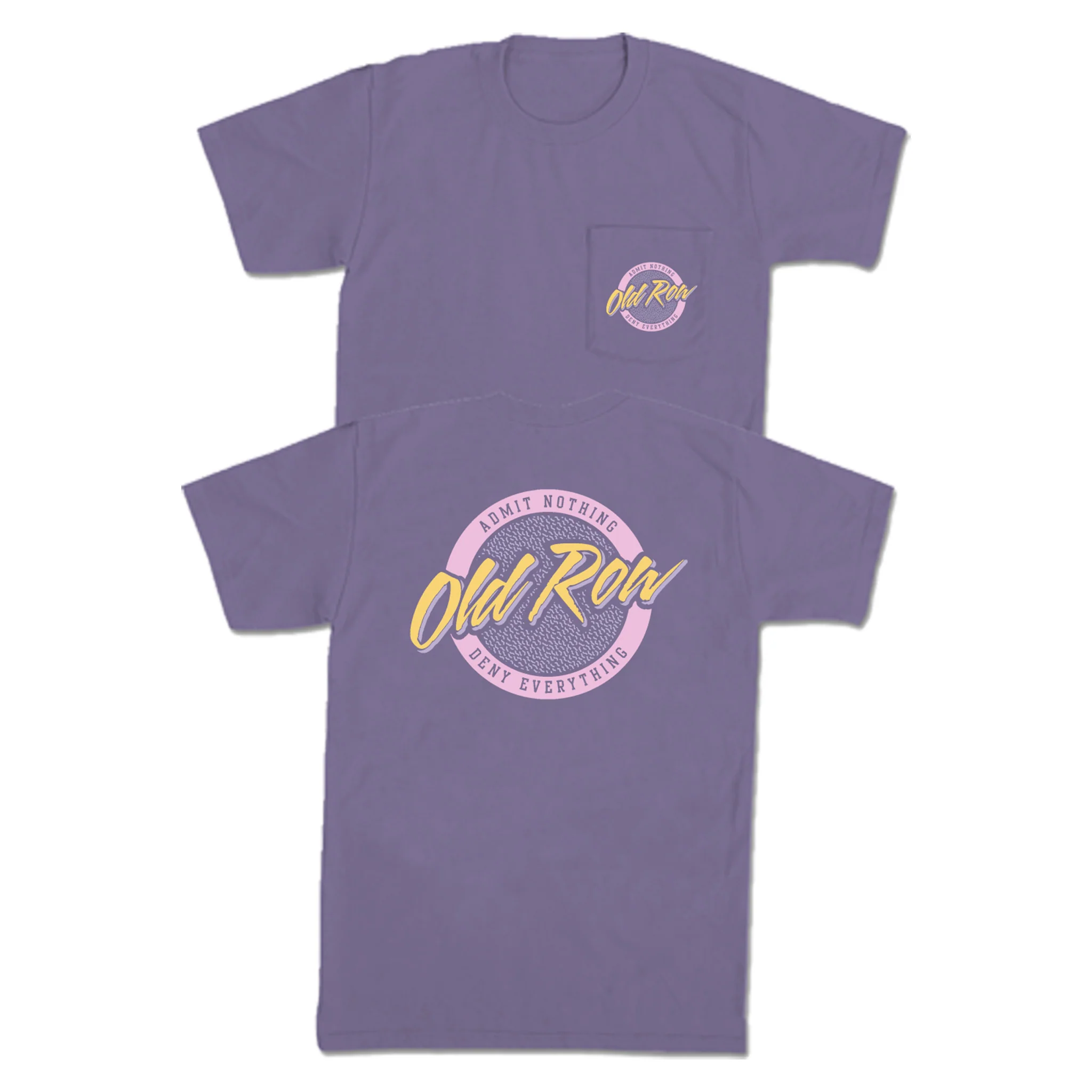 Circle Logo Short Sleeve Pocket T-Shirt in Grape