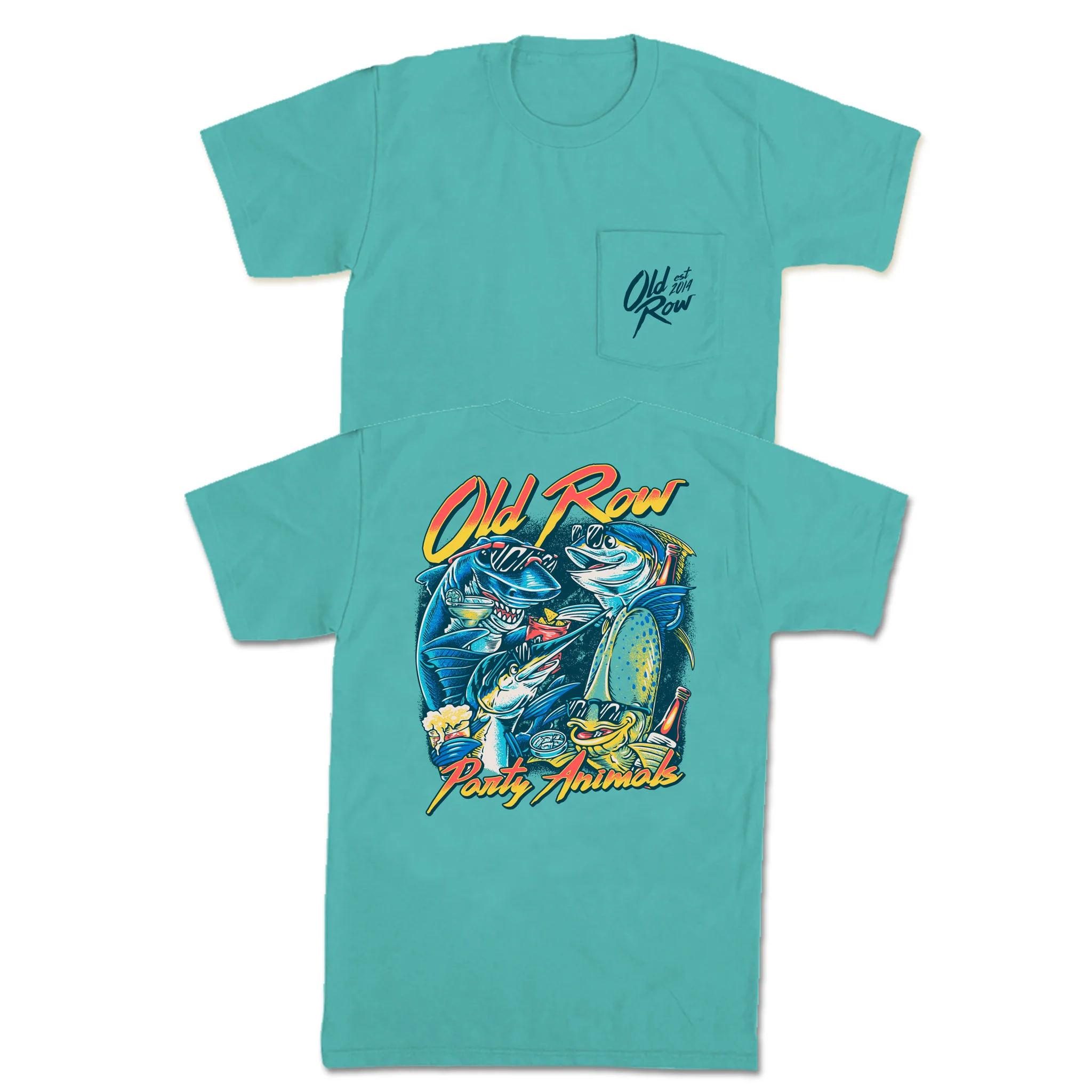 Party Animals Short Sleeve T-Shirt in Chalky Mint