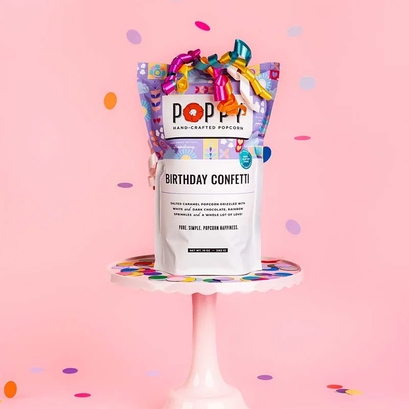 Birthday Confetti Hand-Crafted Popcorn Market Bag - Image 2