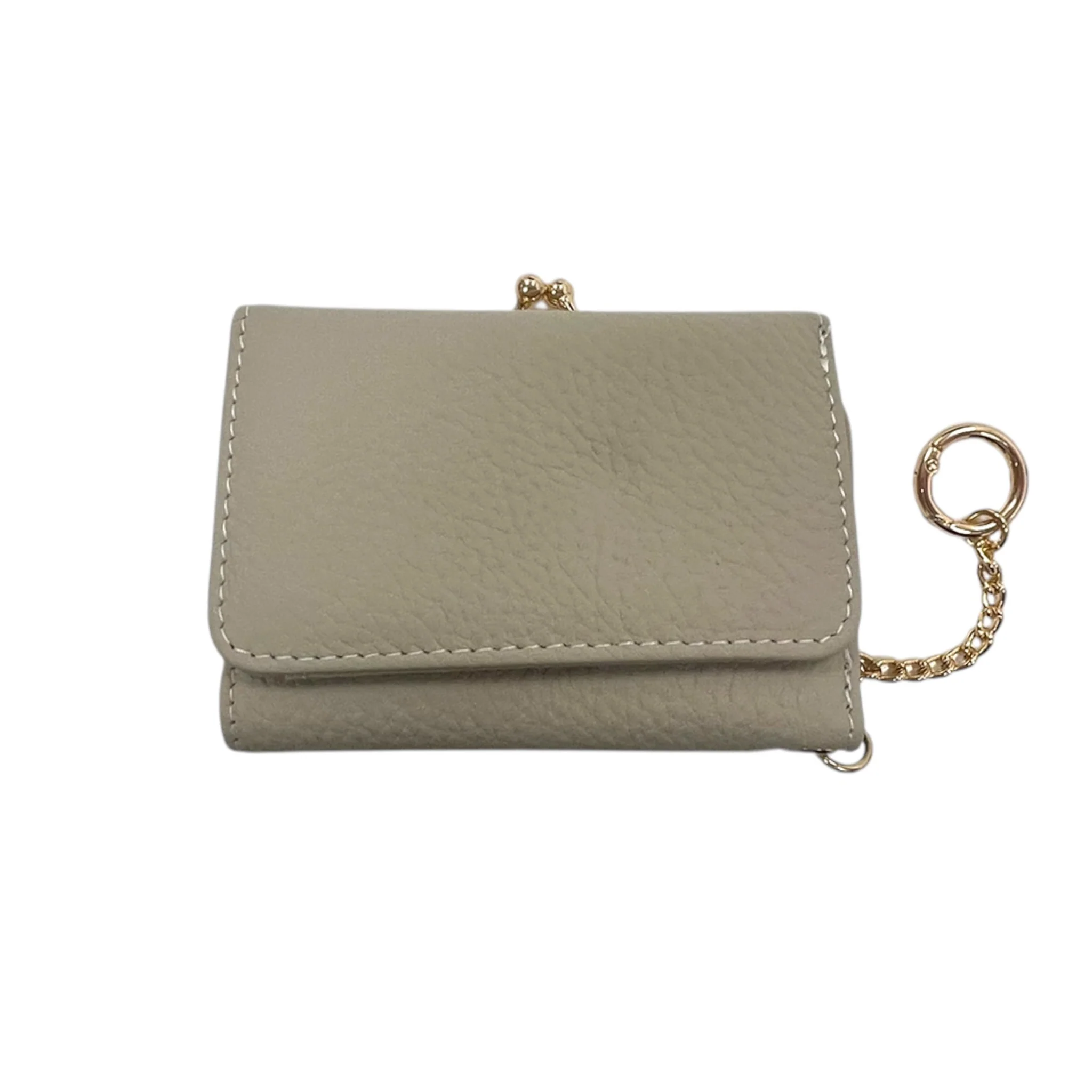 Mini Keychain Coin Purse Wallet in Ivory - Image 2
