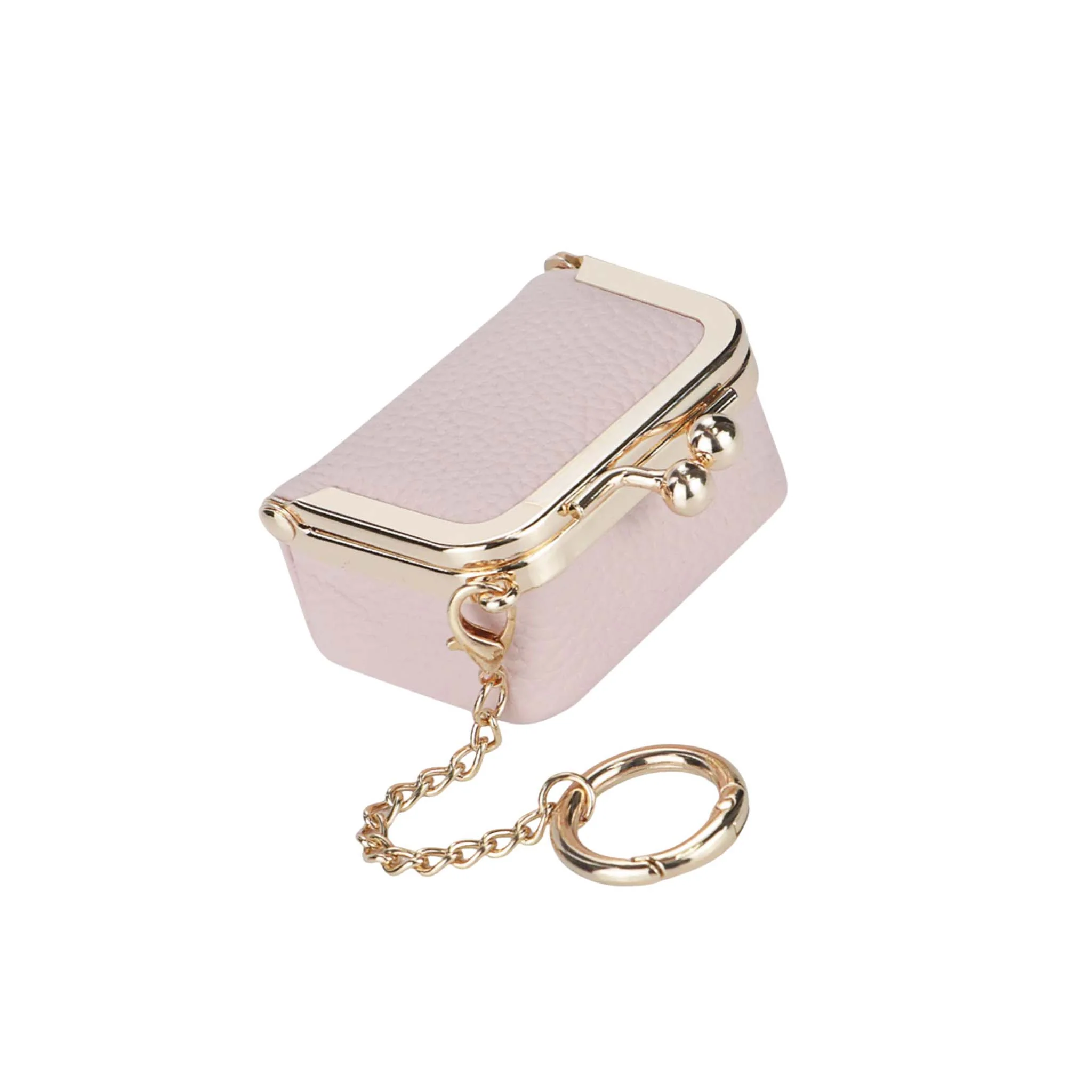 Mini Keychain Jewelry Holder in Pink