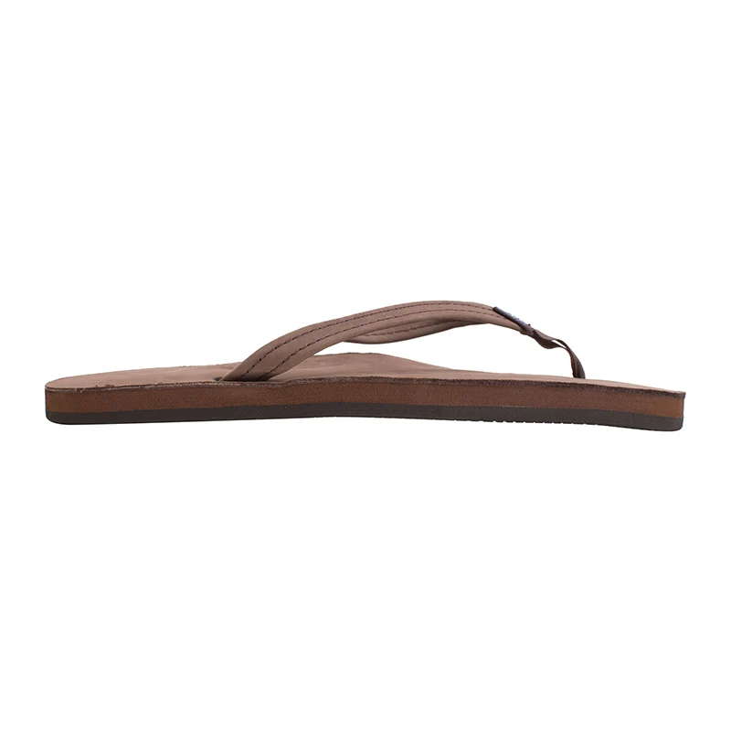 Ladies Single Layer Narrow Strap Premier Leather Sandal - Image 11