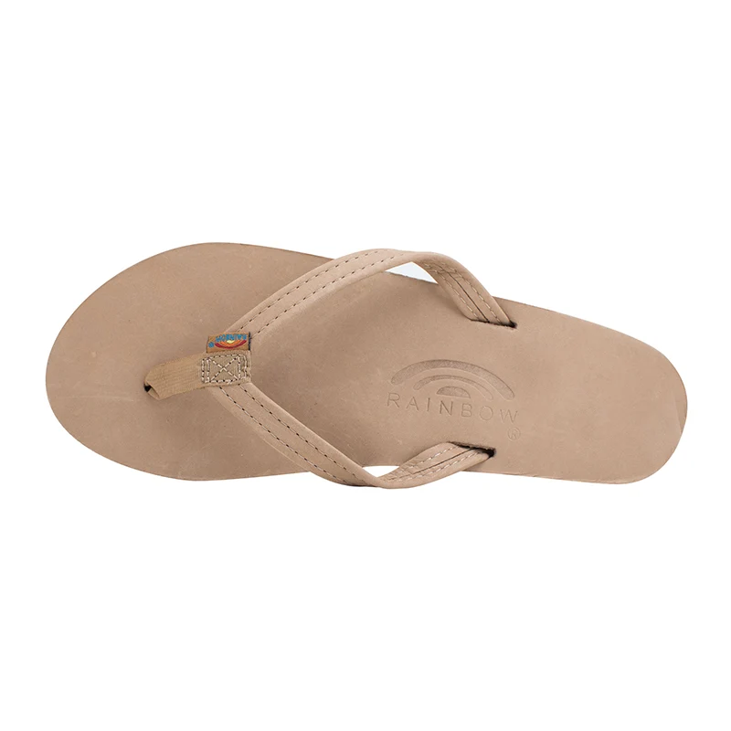 Ladies Single Layer Narrow Strap Premier Leather Sandal - Image 14