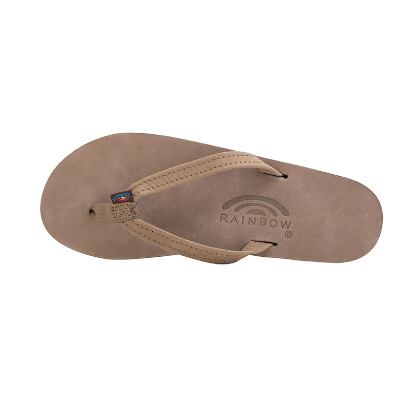 Ladies Single Layer Narrow Strap Premier Leather Sandal - Image 6